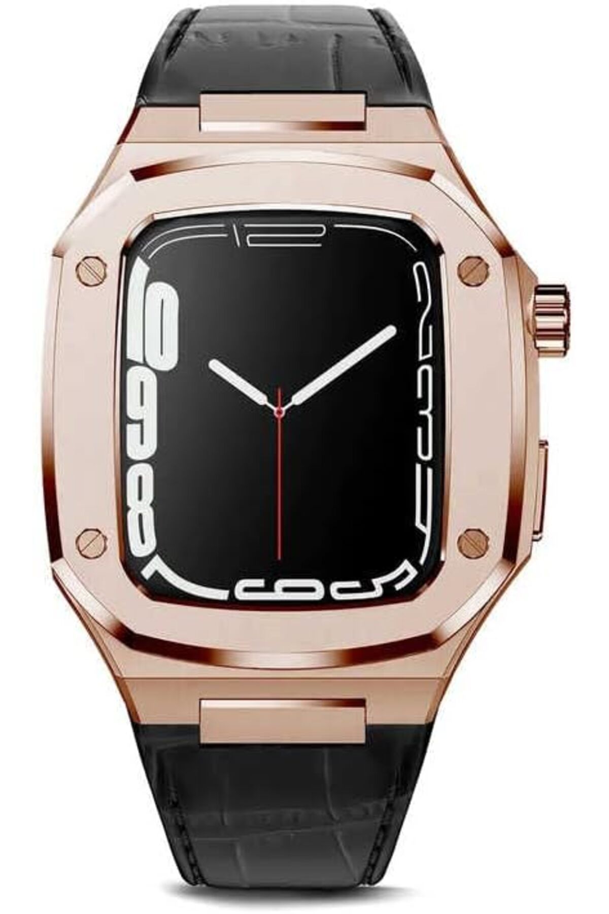 STOREMAX daliashops İle Uyumlu Watch 7 45mm KRD-67 Kordon Siyah-Rose Gold Star Collection 542167