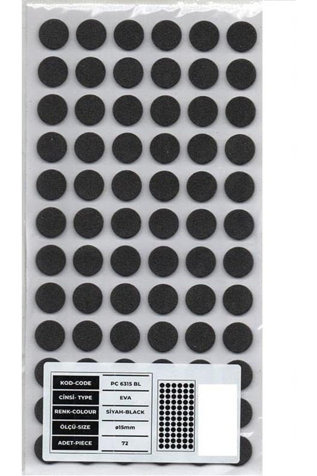 STOREMAX dlshop Hırdavat Mobilya Altı Zemin Koruyucu Eva 15mm star 990396