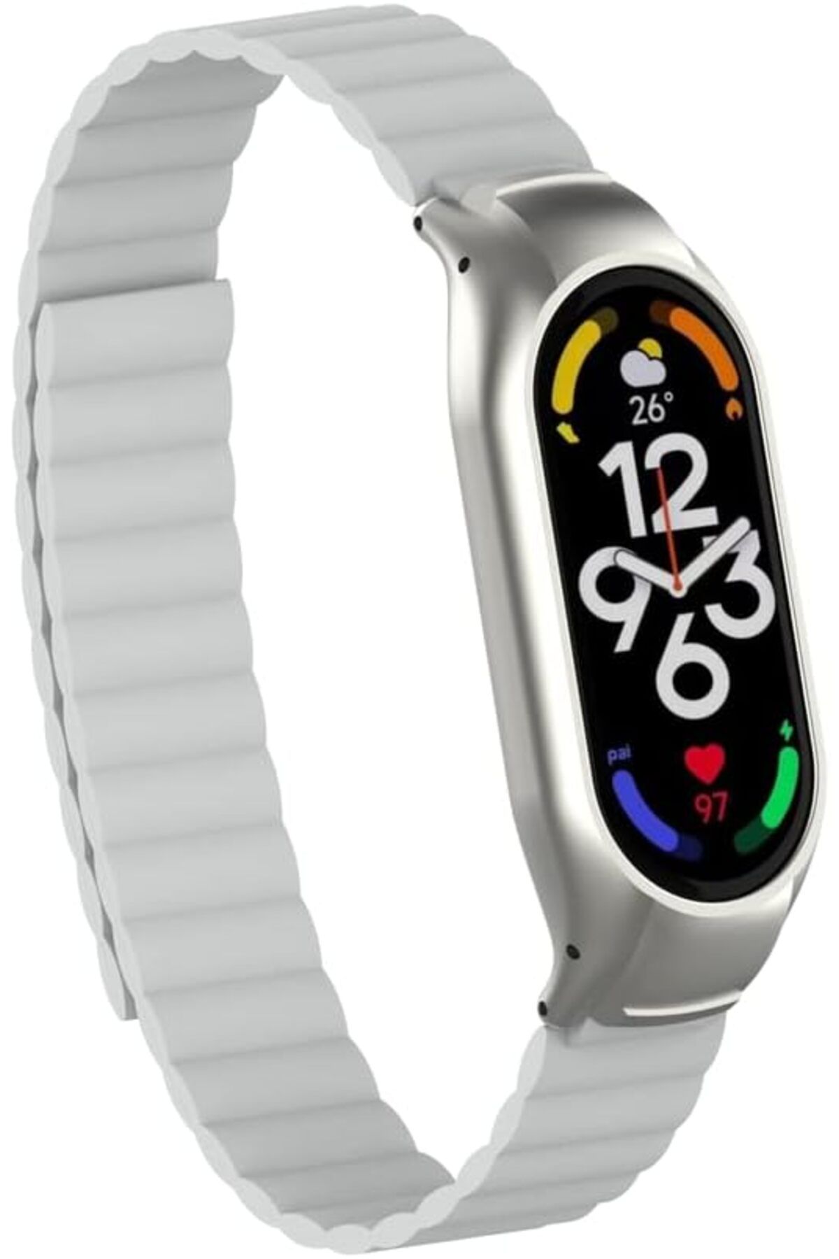 STOREMAX nslmshop Xiaomi İle Uyumlu Mi Band 7 KRD-69 Kordon Beyaz Life Store 1037065