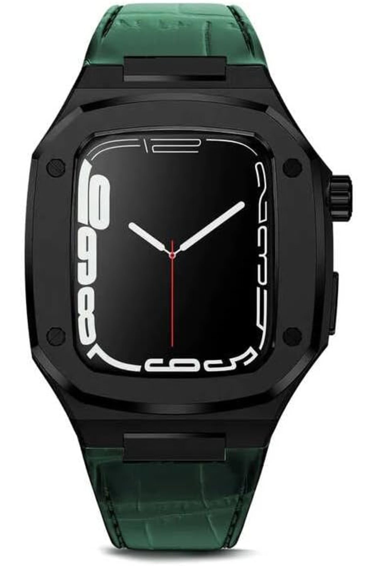 STOREMAX htpshopmx İle Uyumlu Watch 7 45mm KRD-67 Kordon Yeşil-Siyah str http 1092444