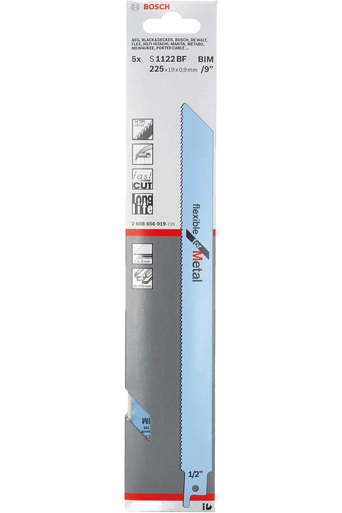 STOREMAX nslmshop - Flexible Serisi Metal için Panter Testere Bıçağı S 1122 BF - 5'li Life Store 1037065