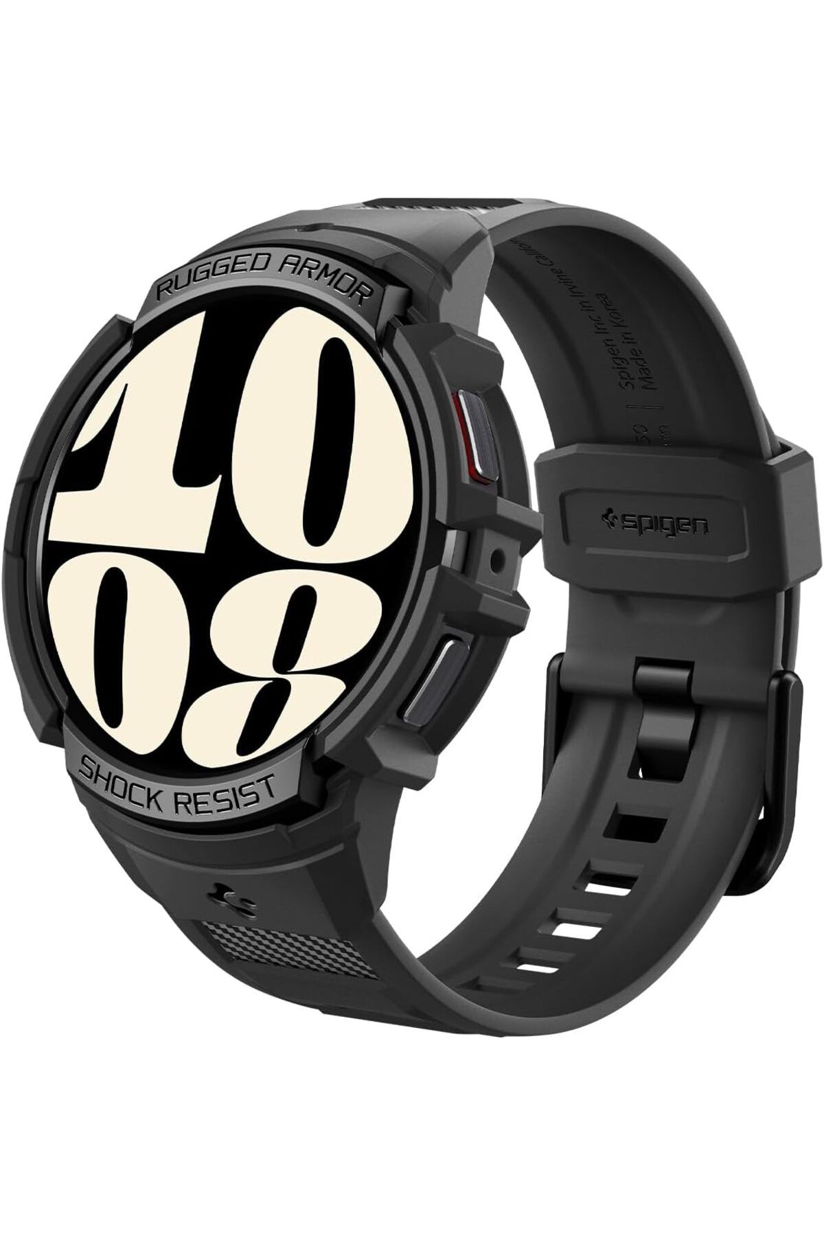 STOREMAX lbstorex Galaxy Watch 6 (40mm) Kılıf & Kordon Kayış Rugged Armor Pro Black - ACS06501 Newdsng 11