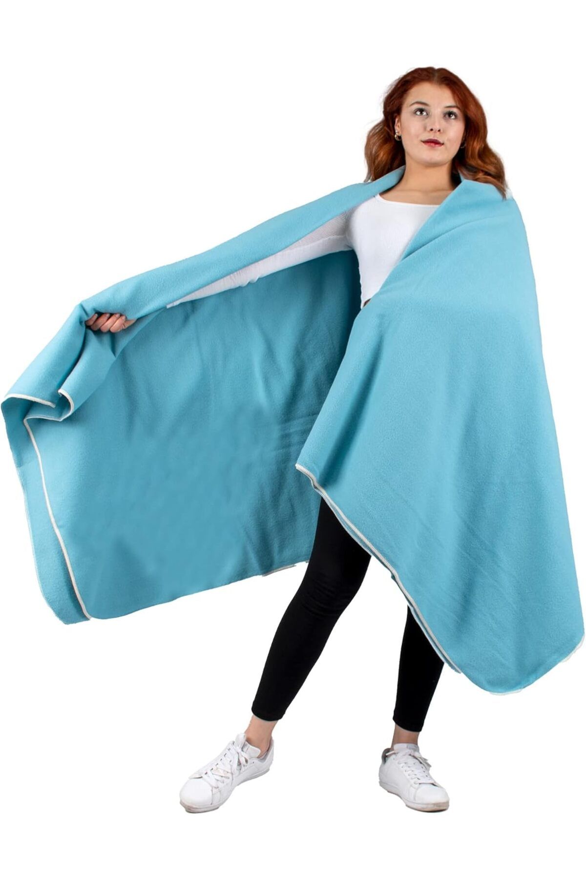 STOREMAX nffashopm Polly Polar Battaniye (Mavi Turkuaz) storestarx 1051353