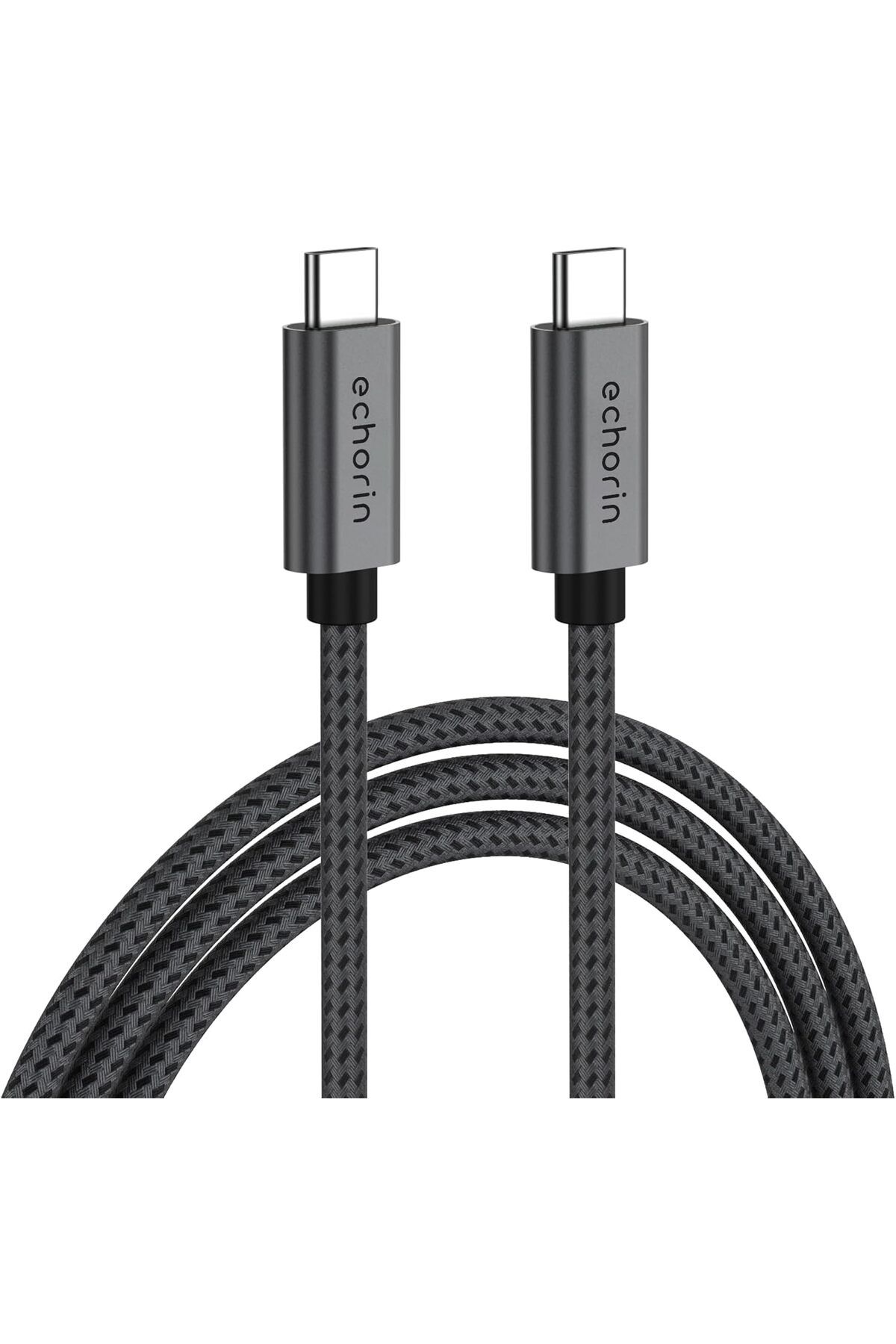 STOREMAX lbstorex USB-C 240W Örgülü Hızlı Şarj Görüntü ve Veri Aktarım Kablosu PD 3.2, 4K, 5A, 20Gb