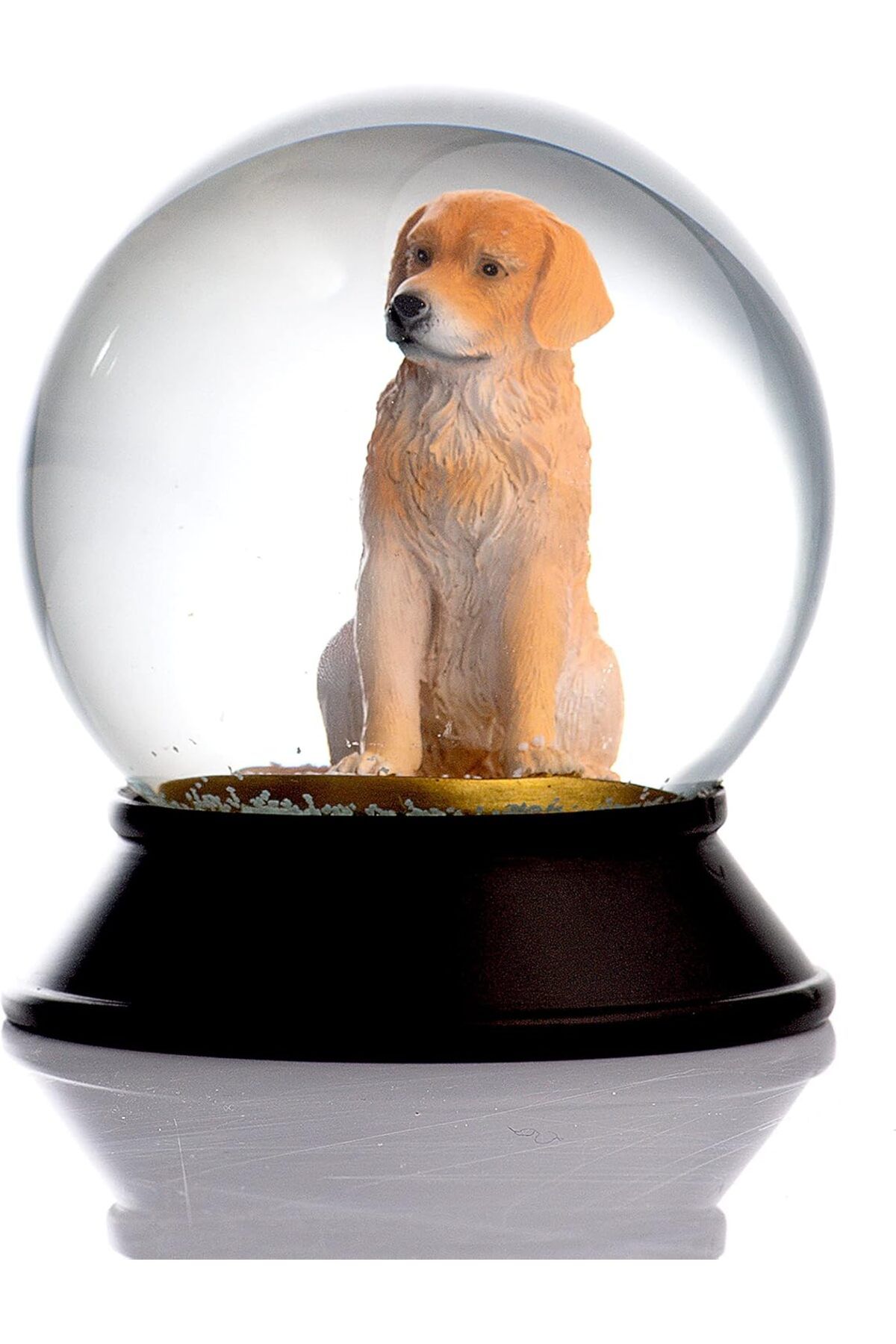 STOREMAX htpshopmx Cam Ve Reçine Altın Patiler Köpek Golden Retriever Kar Küresi Hediye str http 1092444