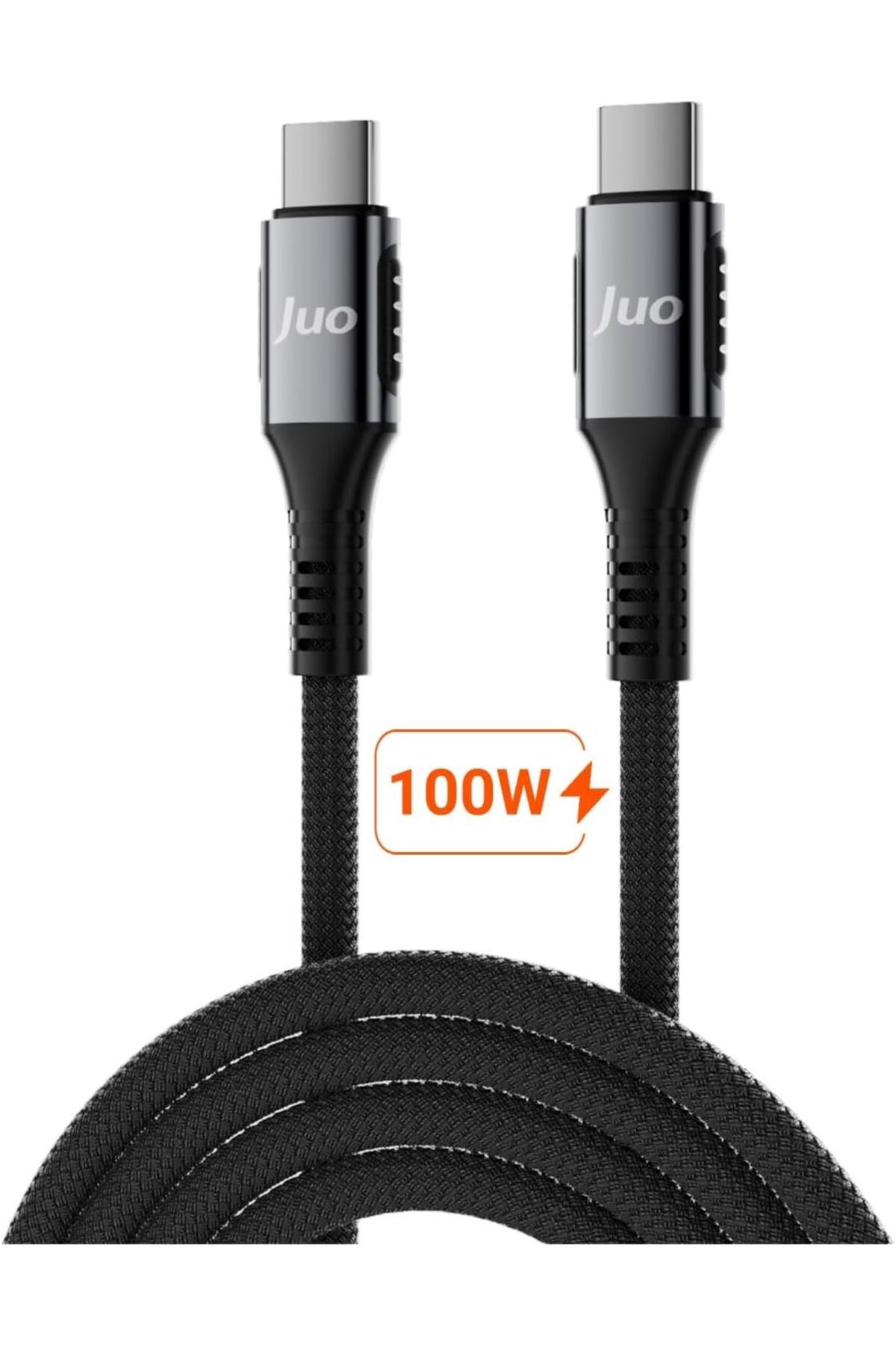 STOREMAX buxystorem 100W 5A E-Mark Çipli PD Type-C to Type-C Örgülü Hızlı Şarj ve Data Kablosu 2 Metre