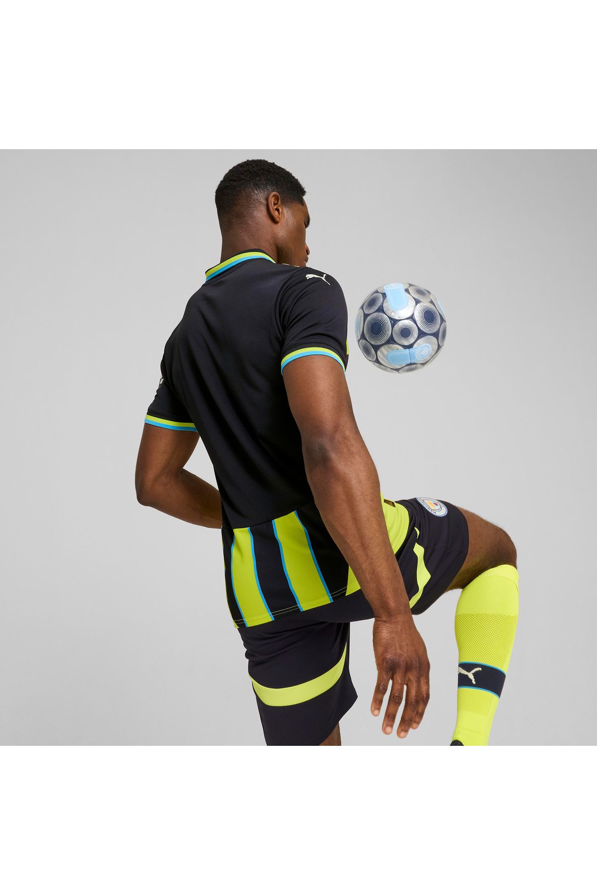 پیراهن فوتبال زرد مردانه M.CITY 2024 25 Puma