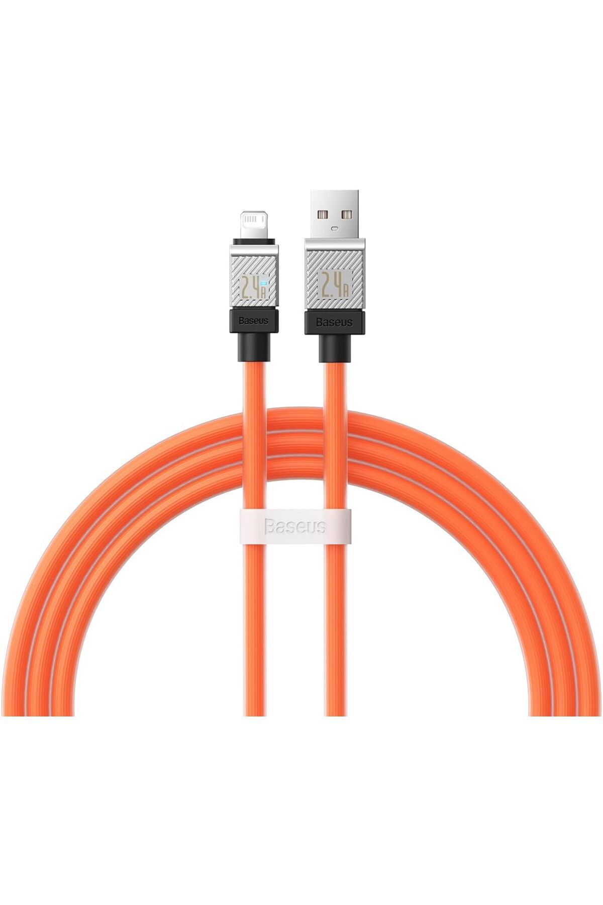 STOREMAX cmllashop CoolPlay Serisi Hızlı Şarj Kablosu USB to iP 2.4A, 1m, Turuncu 542093