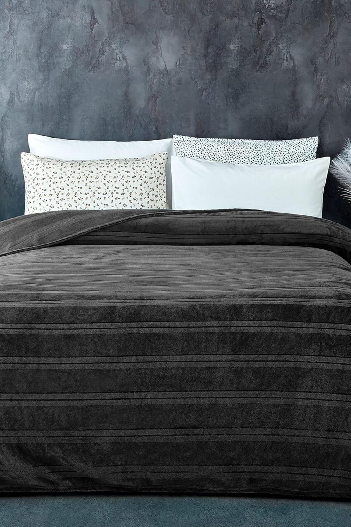 STOREMAX Supersoft Yumuşak Çift Kişilik Battaniye 180x230 cm Antrasit
