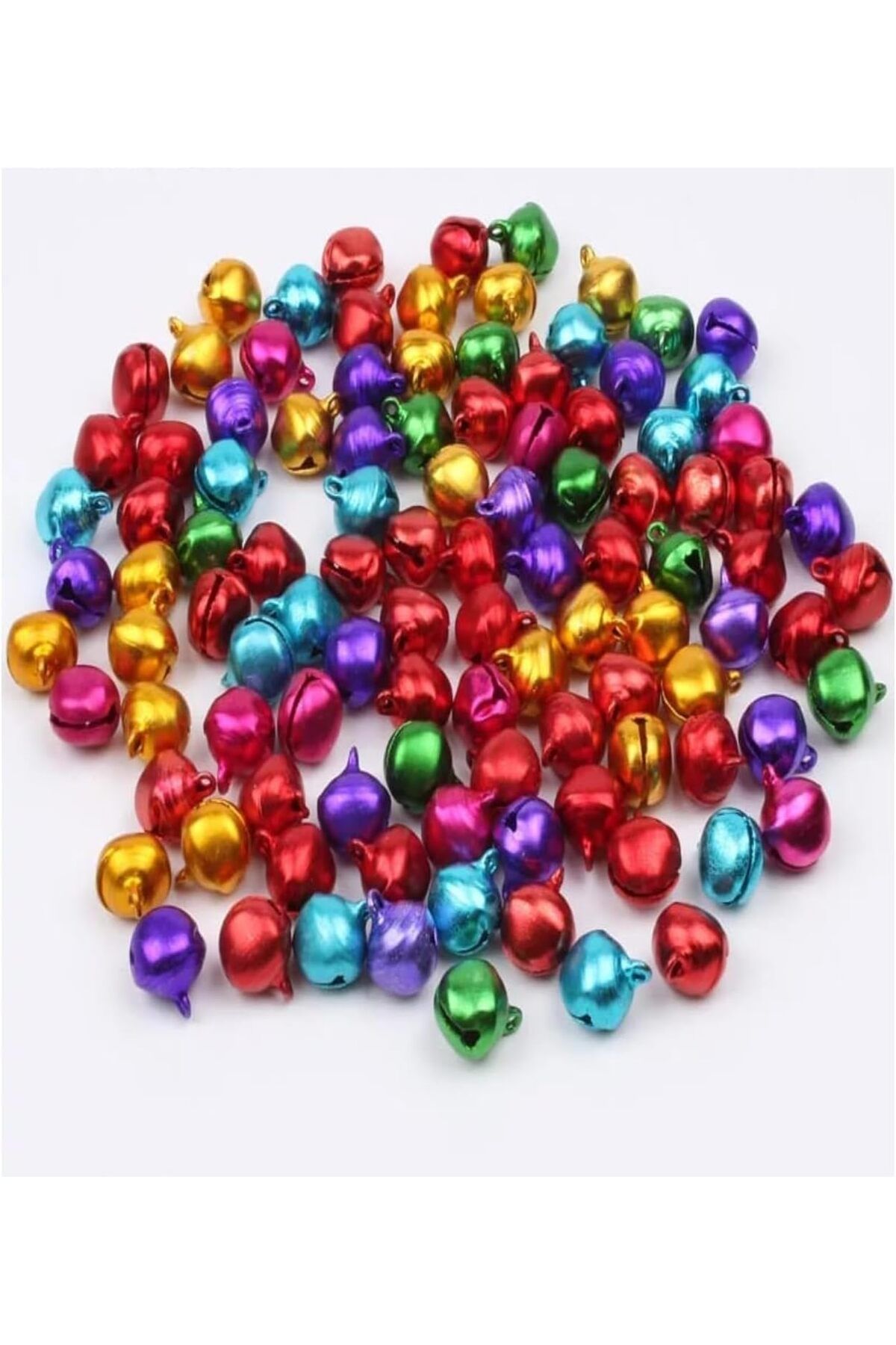 STOREMAX 12 mm KARIŞIK Renk Kulplu Zil,çan,çıngırak,metal Amigurumi Zili,takı Aksesuar Yapı