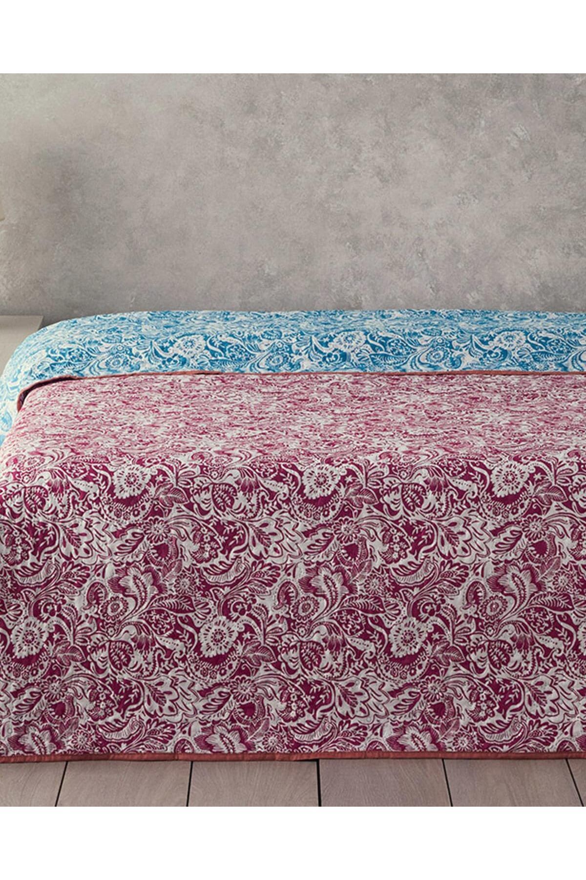 STOREMAX nffashopm Home Folk Art Çift Kişilik Çok Amaçlı Örtü Koyu Pembe storestarx 1051353