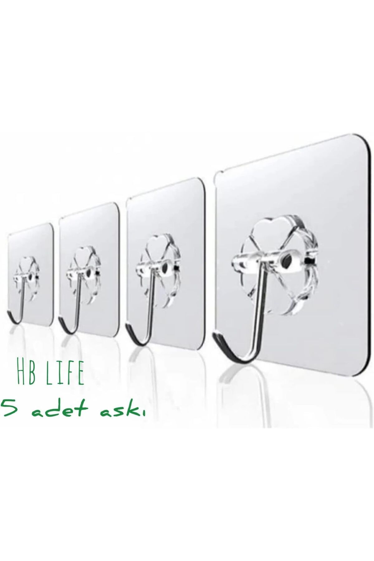 STOREMAX buystoremx Adet 6x6cm Şeffaf Güçlü Kendinden Yapışkanlı Kapı Duvar Askıları Ağır Yük Ta