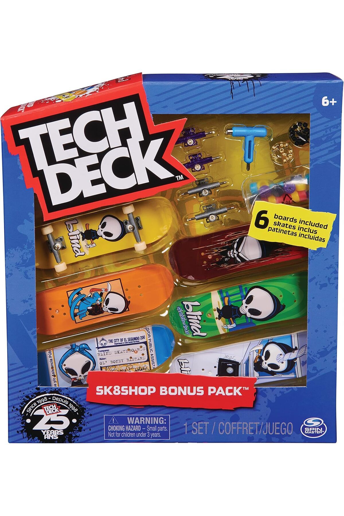 STOREMAX mrttnca DECK Sk8Shop Bonus Paketi, Otantik Kaykay Ve Aksesuar İçeren Parmak Kaykay Seti, 25. Yıl