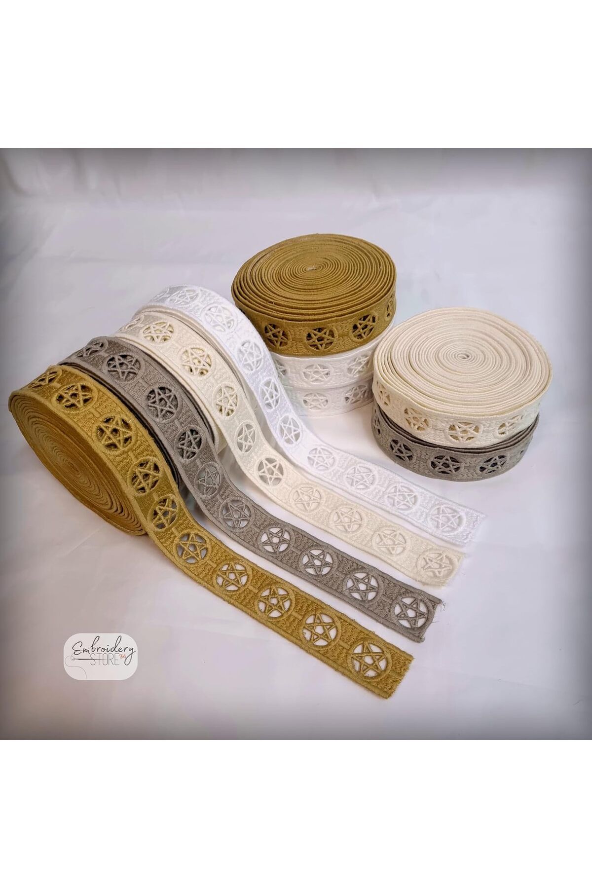 STOREMAX lvnmblya motifli şerit nakış modeli | Nakış Aksesuar (Ekru) Shop Deesing 224120