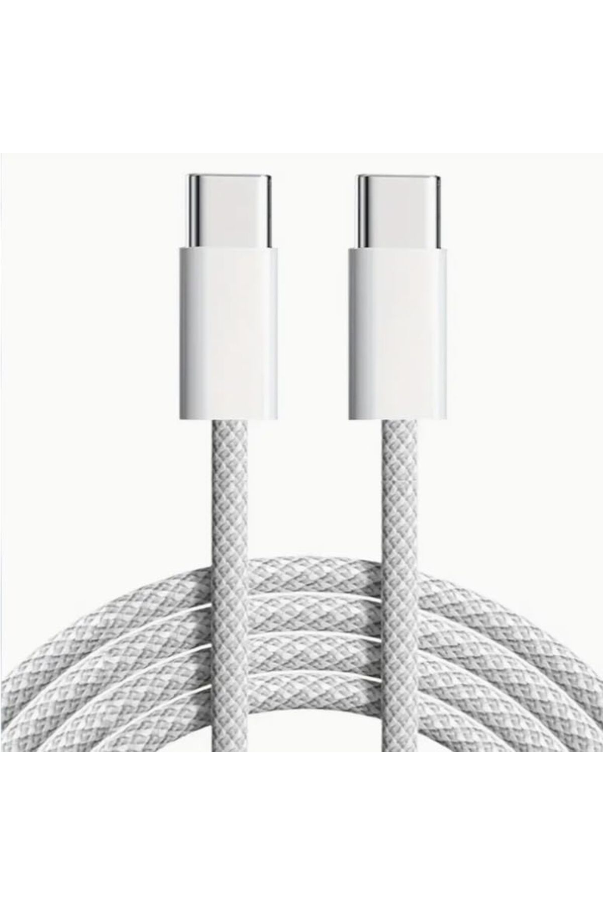 STOREMAX cmllashop 60W İki Ucu Type-C Örgü Kablo, 1 Metre, Hızlı Şarj ve Veri Aktarımı, Dayanıklı v
