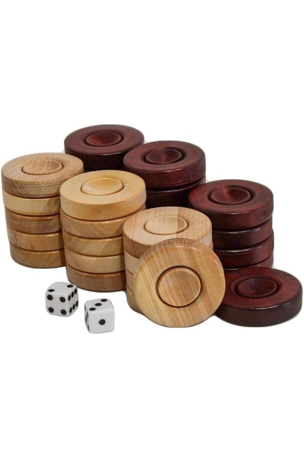 STOREMAX-Wood Art Boxwood Backgammon Piece 28 mm Mrystore 965645 1