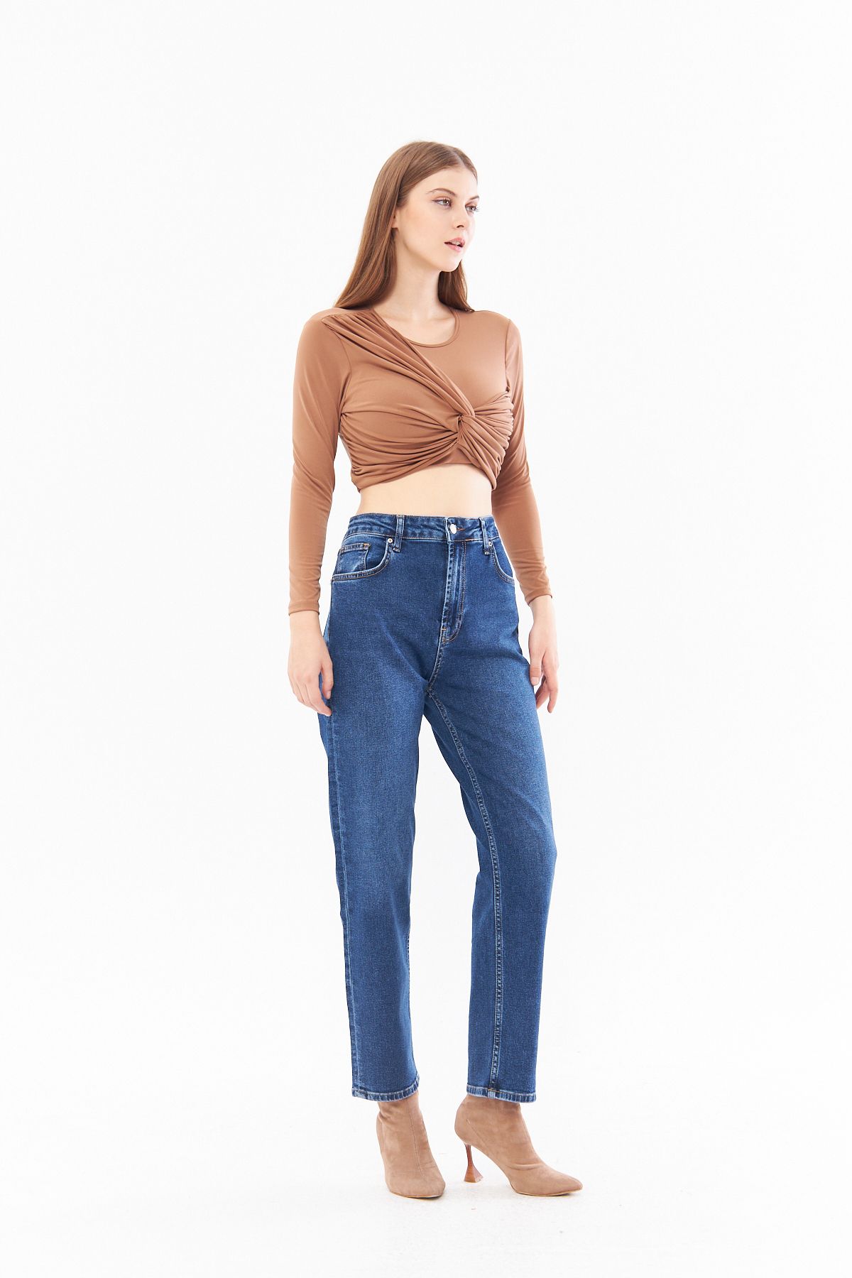 cracpot-Pantaloni de damă cu talie înaltă, elastici, obișnuiți, confortabili și eleganti 5