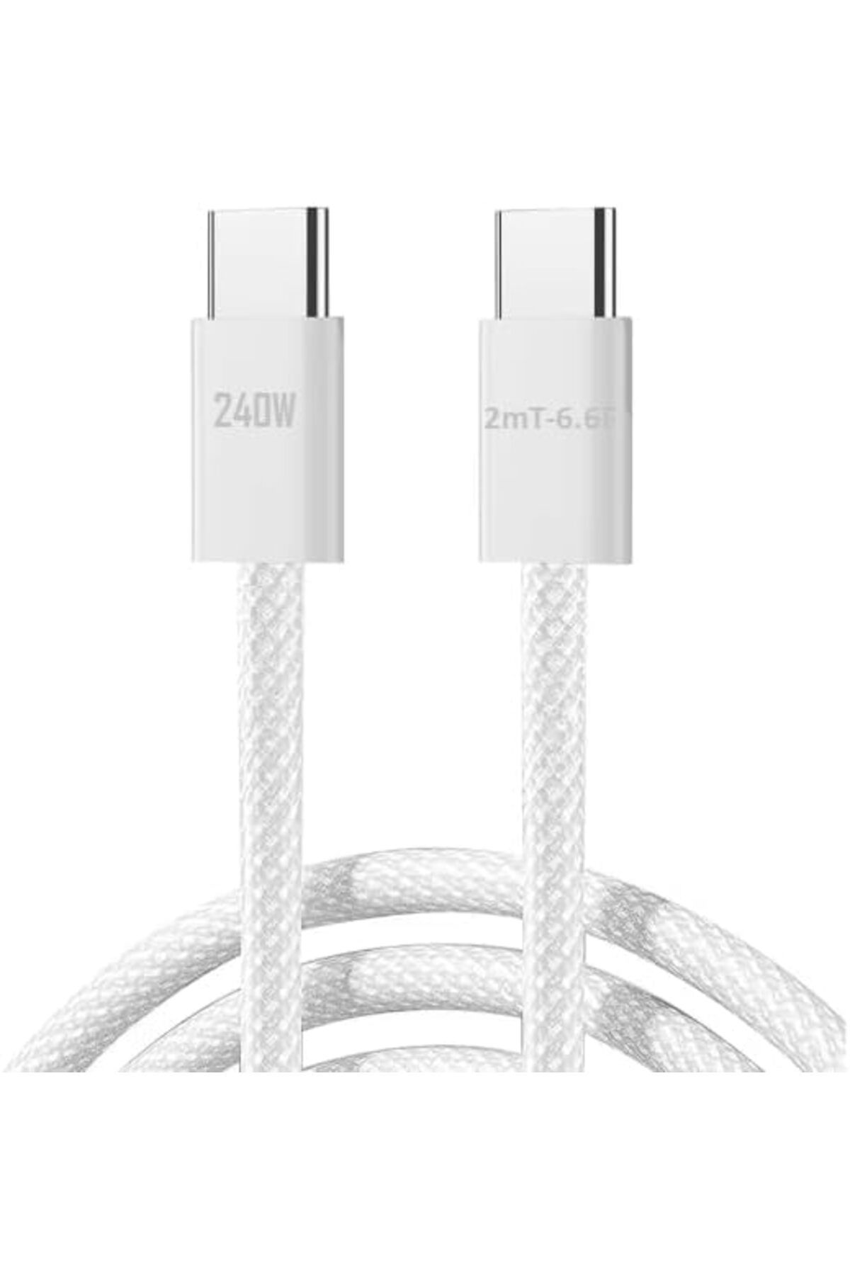 STOREMAX daliashops 240W Hasır Kablo 2METRE Type-c Type-c Şarj Kablosu TİP C iPHONE 15 Pro Max Hızlı Şa