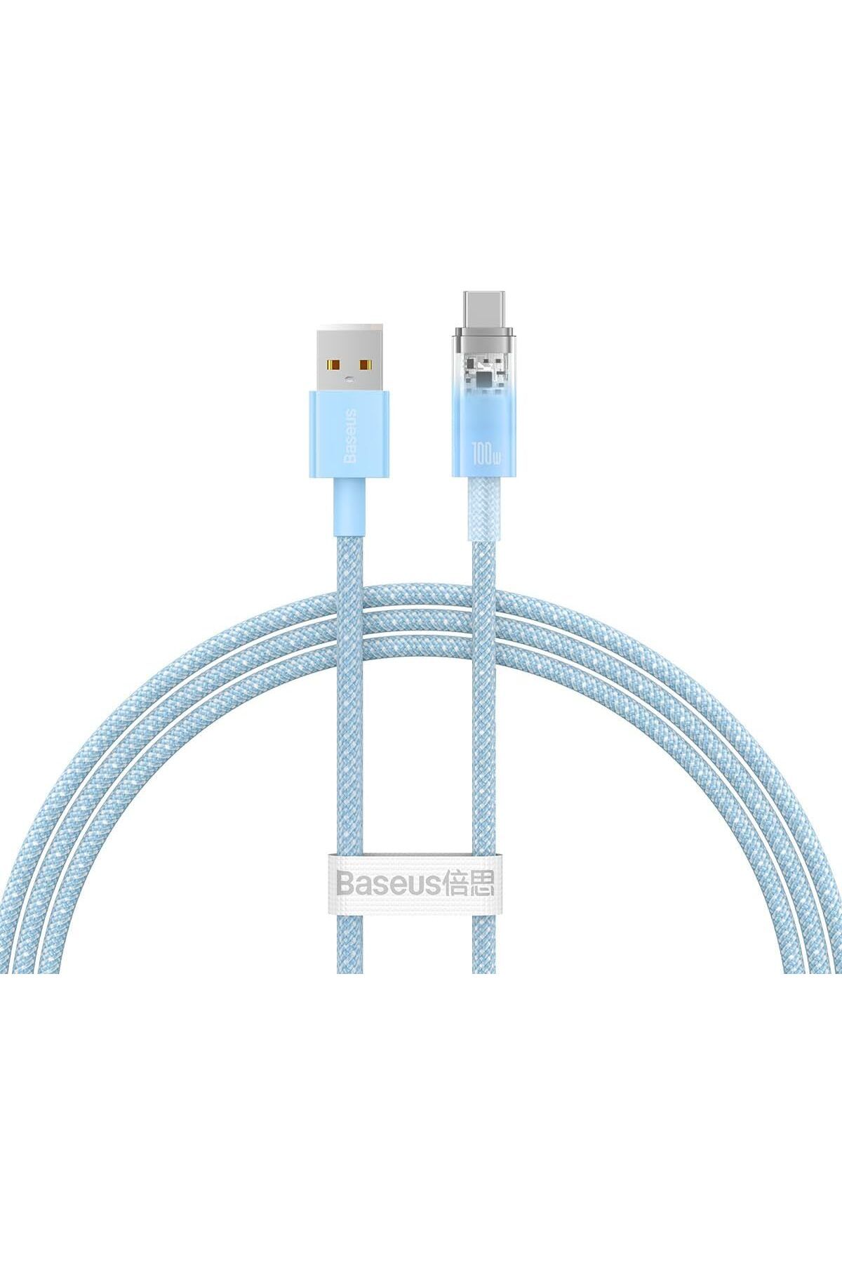 STOREMAX htpshopmx Explorer Serisi Hızlı Şarj Kablosu Akıllı Sıcaklık Kontrolü USB to Type-C 100W, 1m