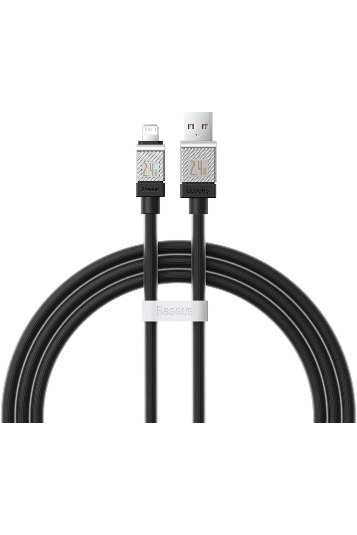 STOREMAX cmllashop CoolPlay Serisi Hızlı Şarj Kablosu USB to iP 2.4A, 1m, Siyah 542093