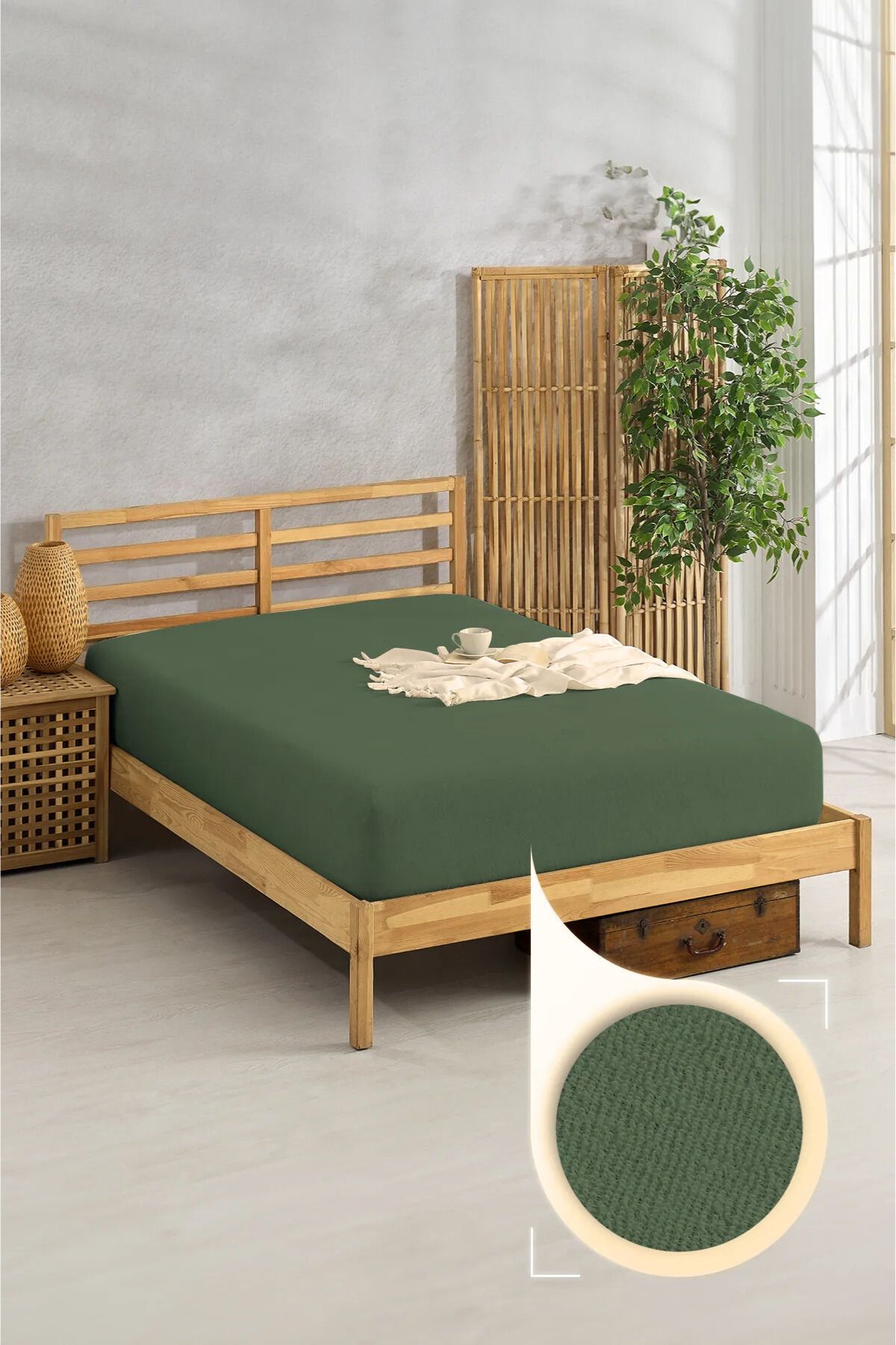 Formeya-Spannbettlaken aus 100 % Baumwolle, für Einzel-/Doppelbett, gekämmtes Spannbettlaken 3