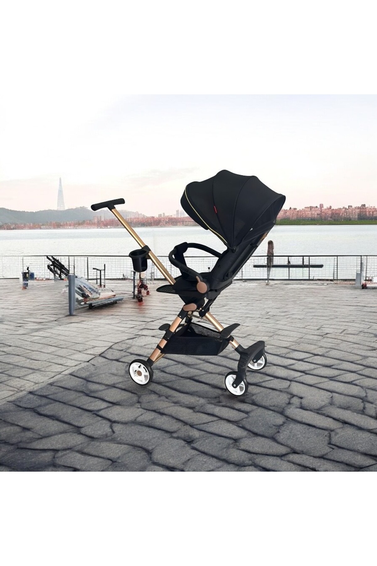 XKABU GRAND STAR 360 Derece Dönebilen Çift Taraflı Kabin Boy Bebek Arabası fotoğrafı 7 (önizleme)