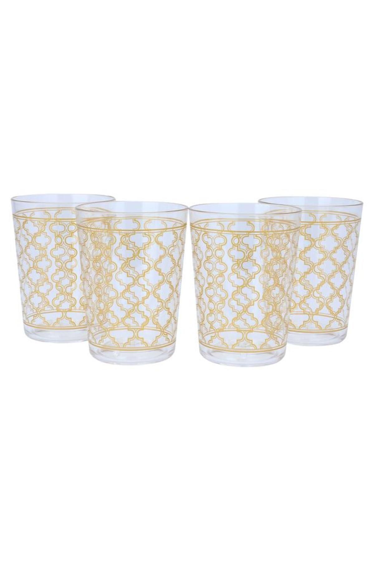 ALSAIF-Plastic Cups And Cups Set 0.4/1.2 L 4 Cups Transparent 3
