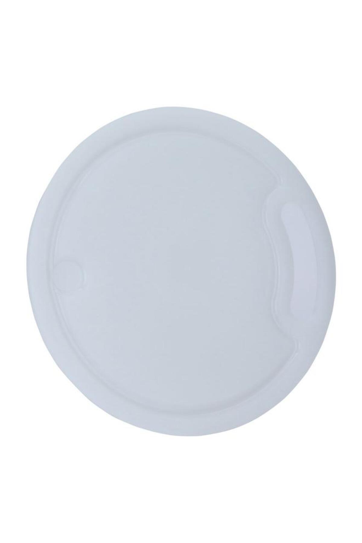 ALSAIF-Plastic Cutting Board 30X30X1 Round Large White 3