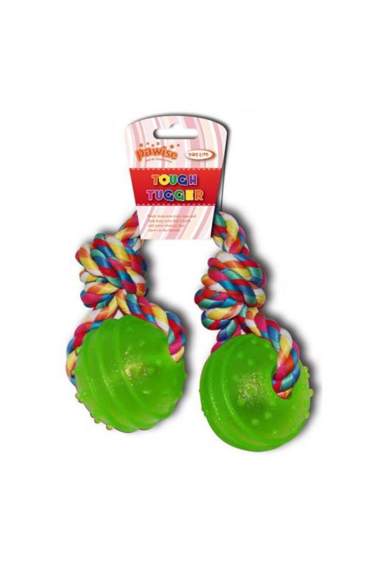 Pawise-42 cm Wide Dog Toy with Two Balls and Floss - 141036 1