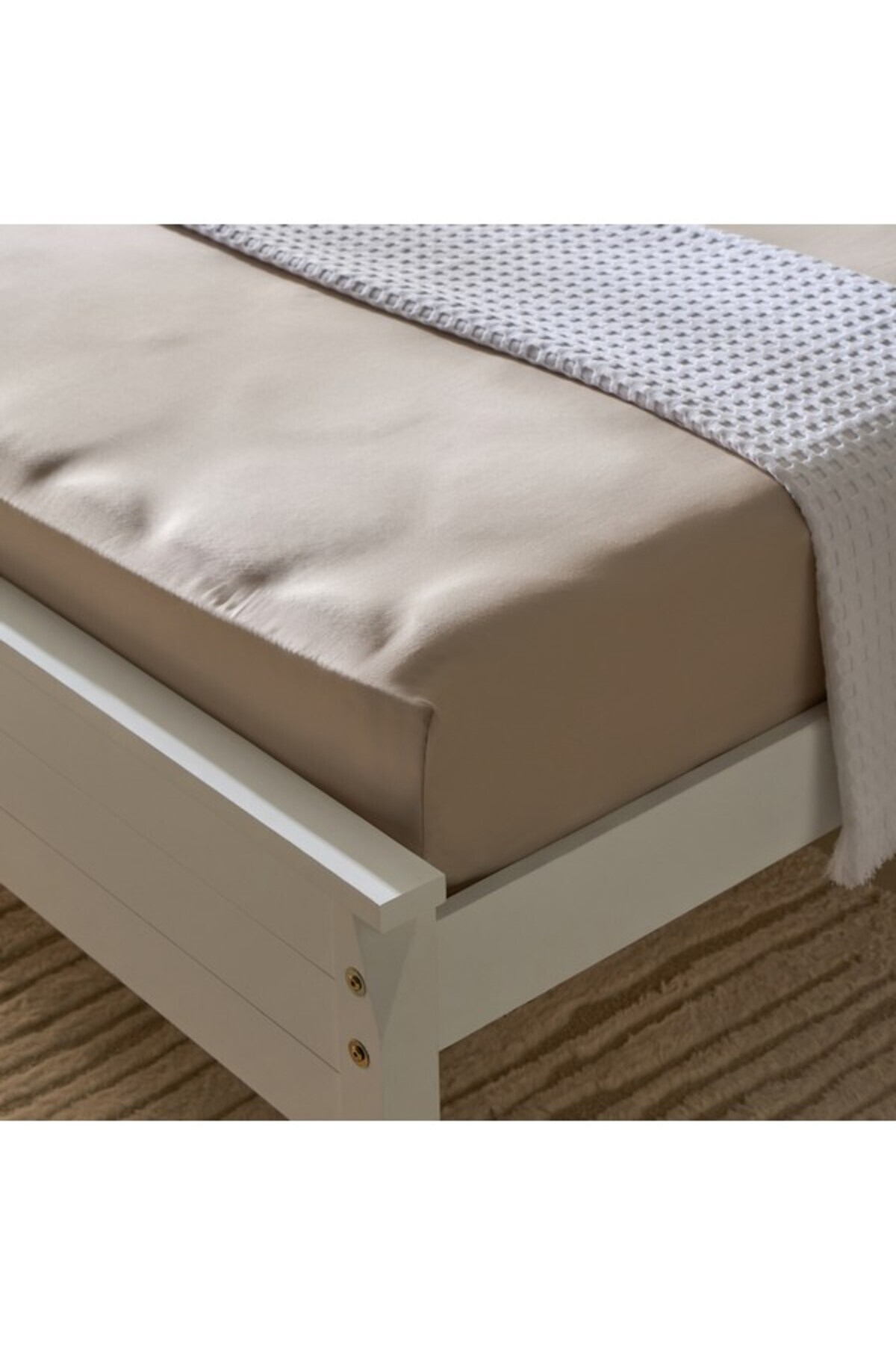 Home Box-Opulent Luxe 400TC Cotton Solid Queen Fitted Sheet 150x200+40 cm 3