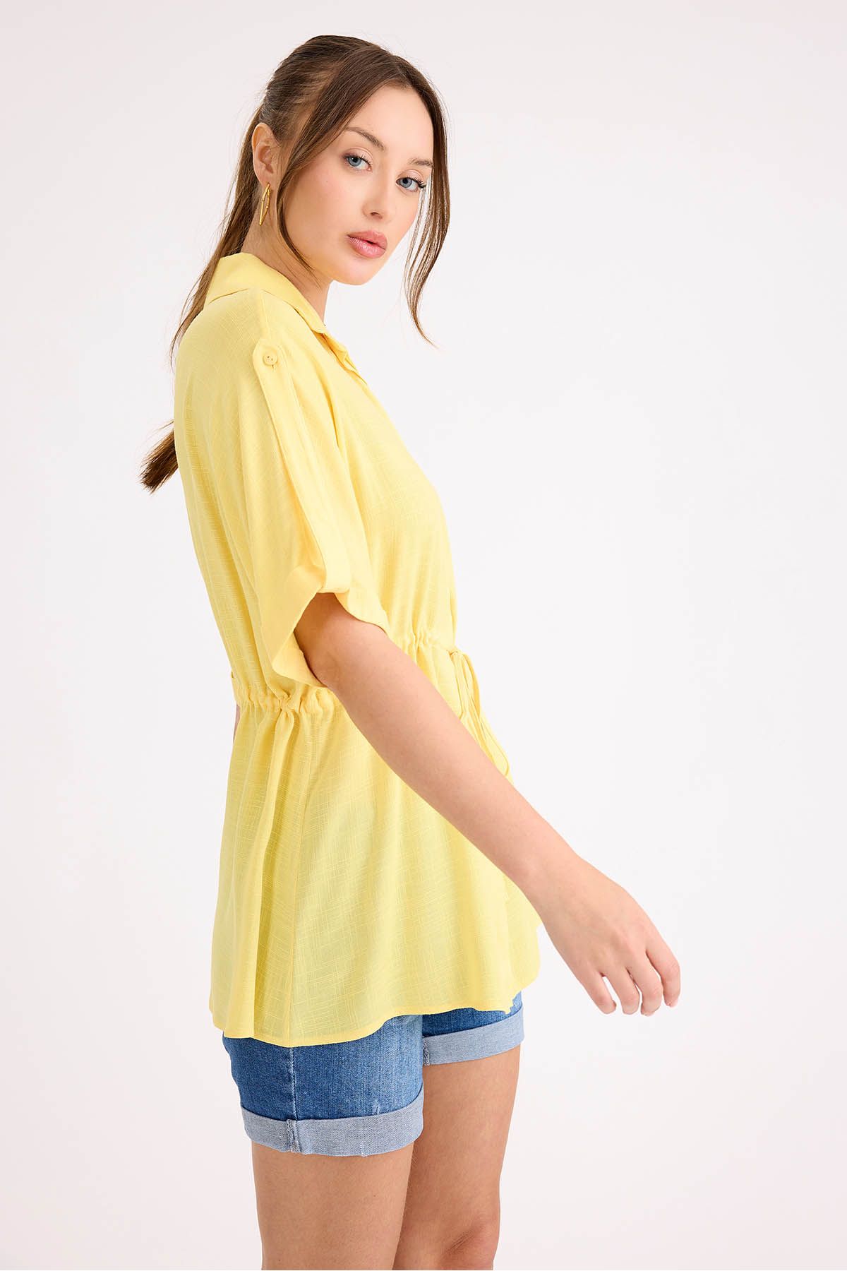 Vitrin-Elastic Waist Off Shoulder Loose Blouse 6