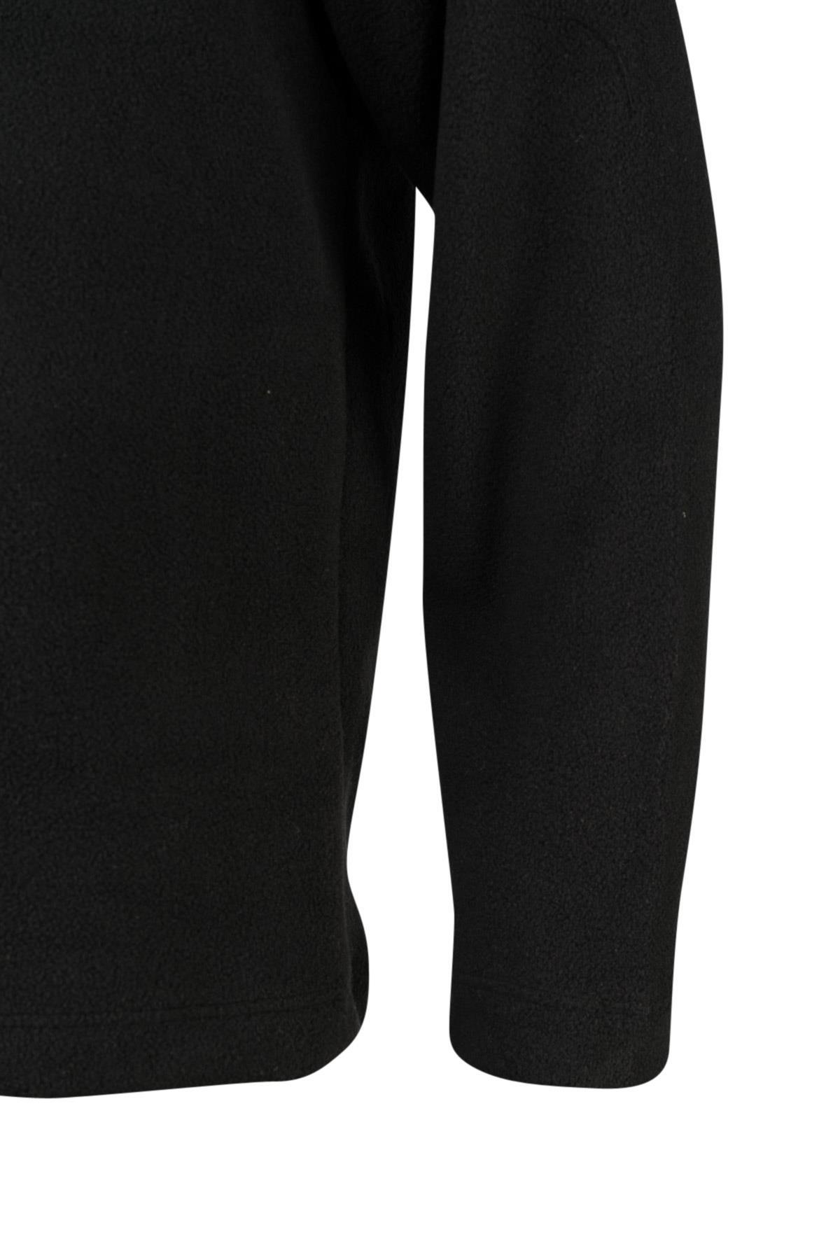 Clara Çocuk Yarım Fermuarlı İnce Polar Sweatshirt Siyah — مشکی 2ASCLAMFBFW240924 — تصویر 4 از 5