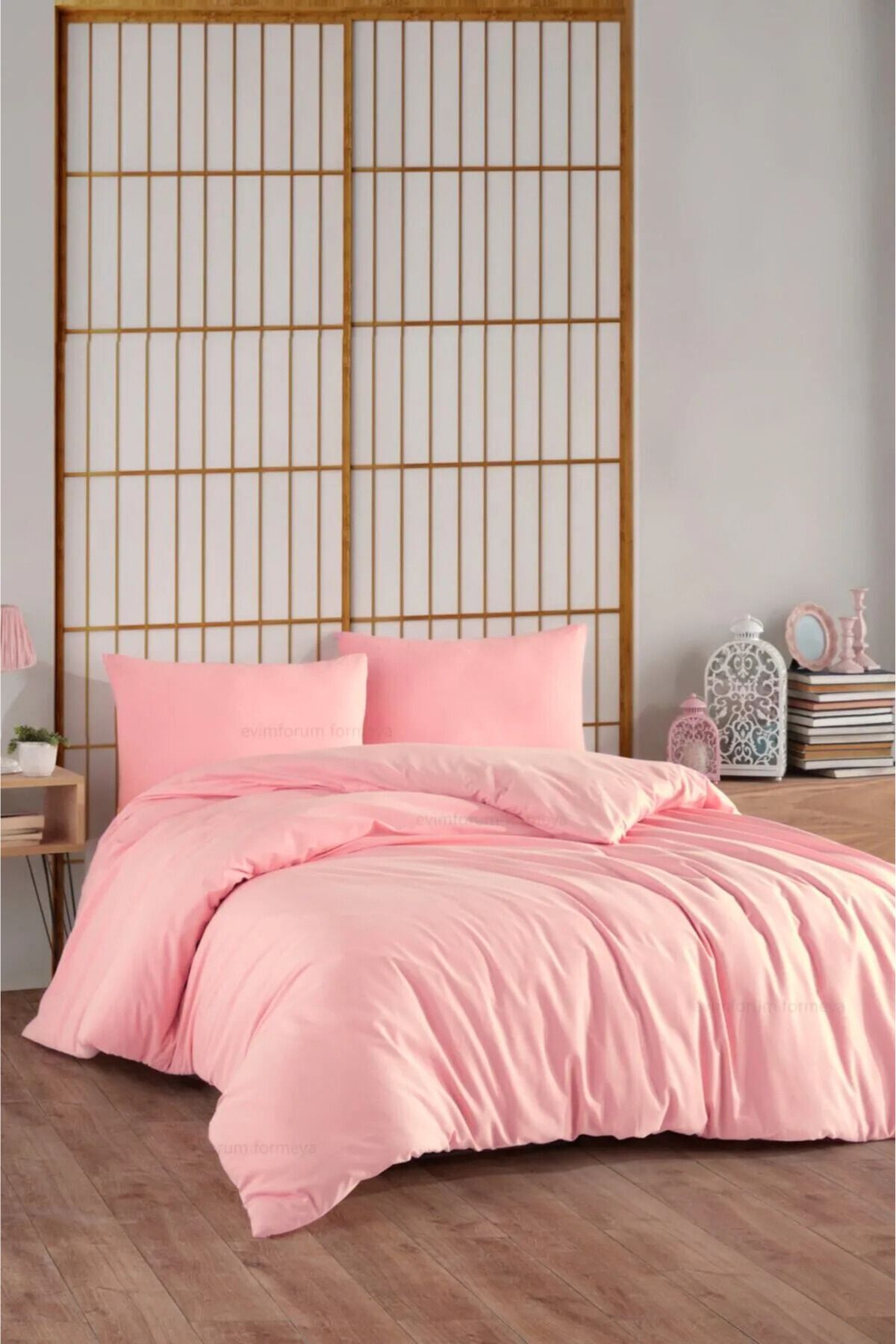 Formeya-Doppeltes elastisches Bettlaken-Set aus 100 % Baumwolle, 4 Farben 1