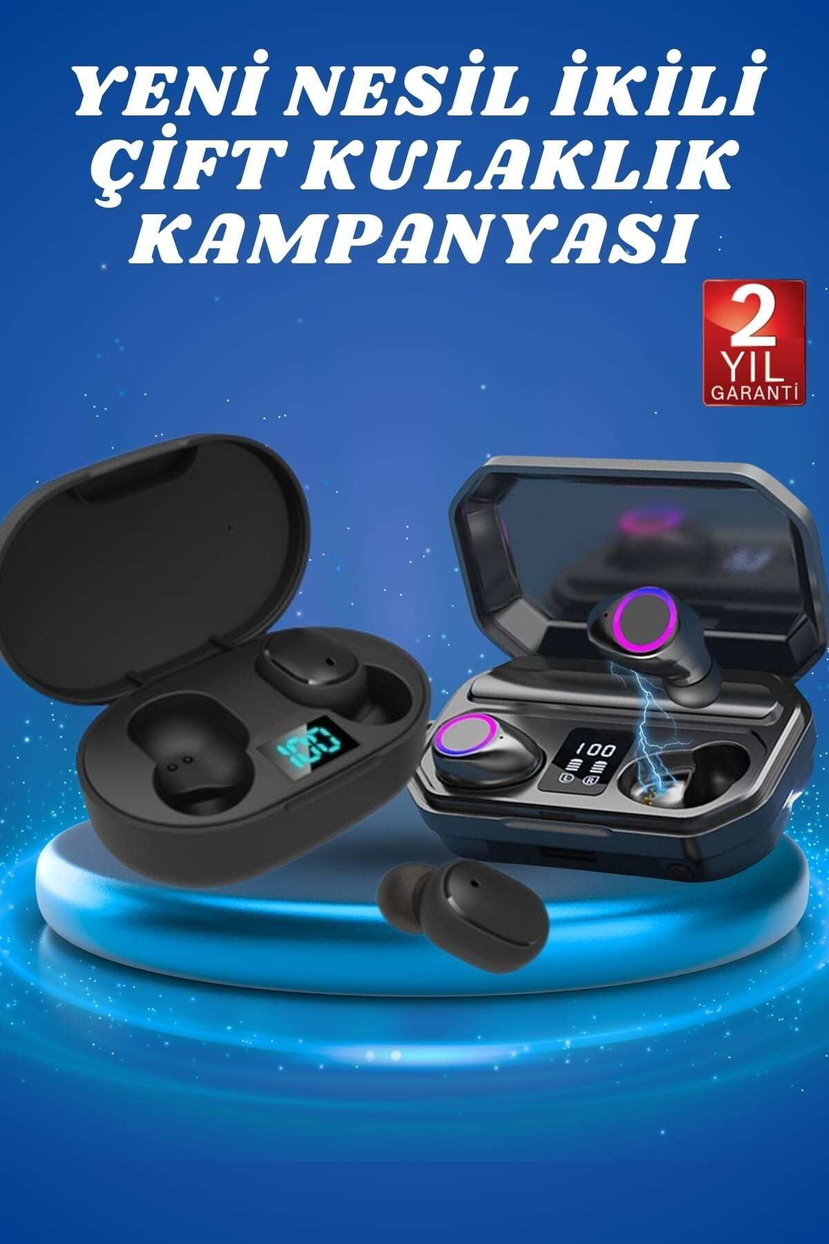teknodayım Dokunmatik Kontrol Kulak İçi Yüksek Ses Kaliteli Mikrofonlu Çift Kulaklık Kampanyası