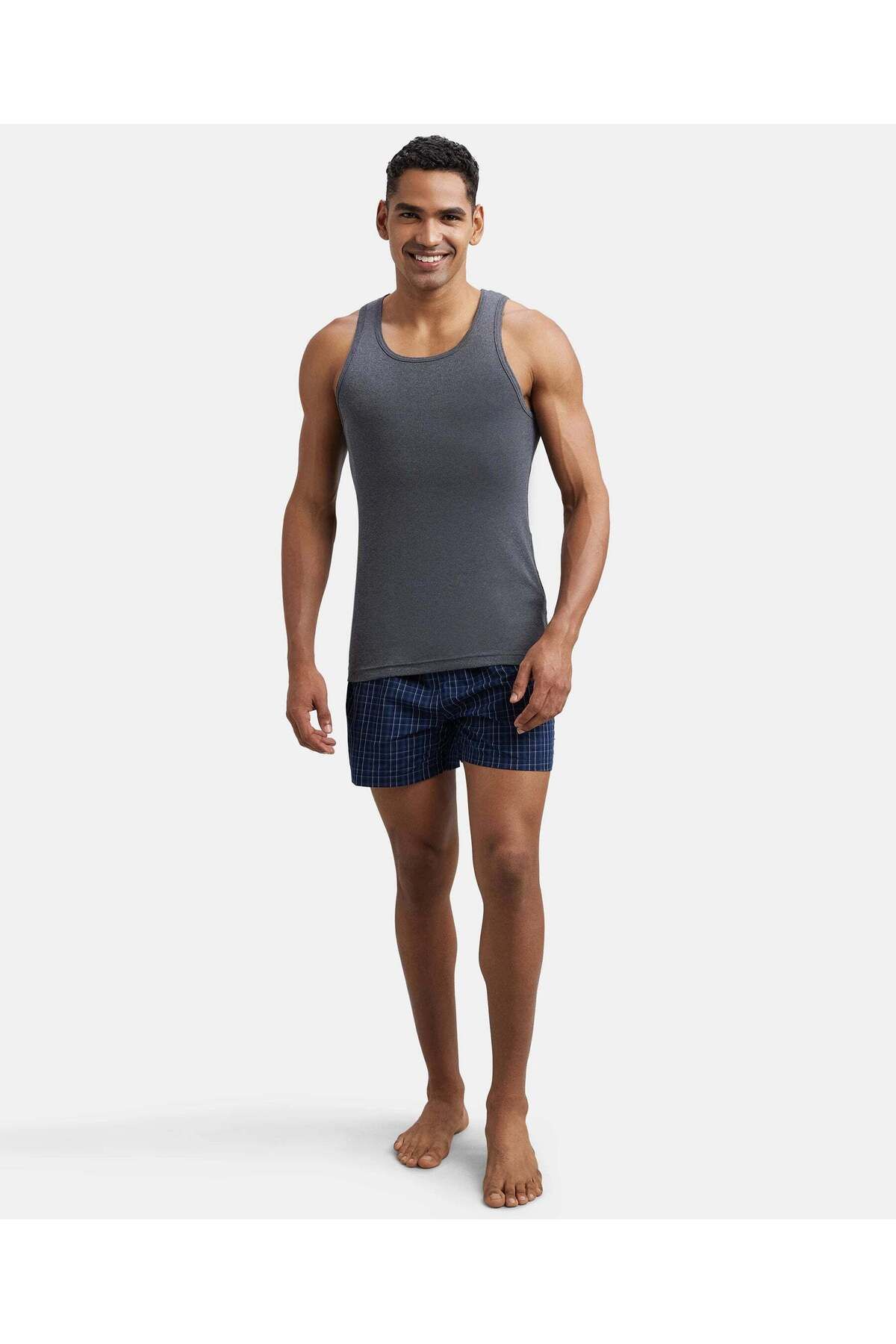JOCKEY-24X7 Racer Back Tank Top 1467-01 Blue 4