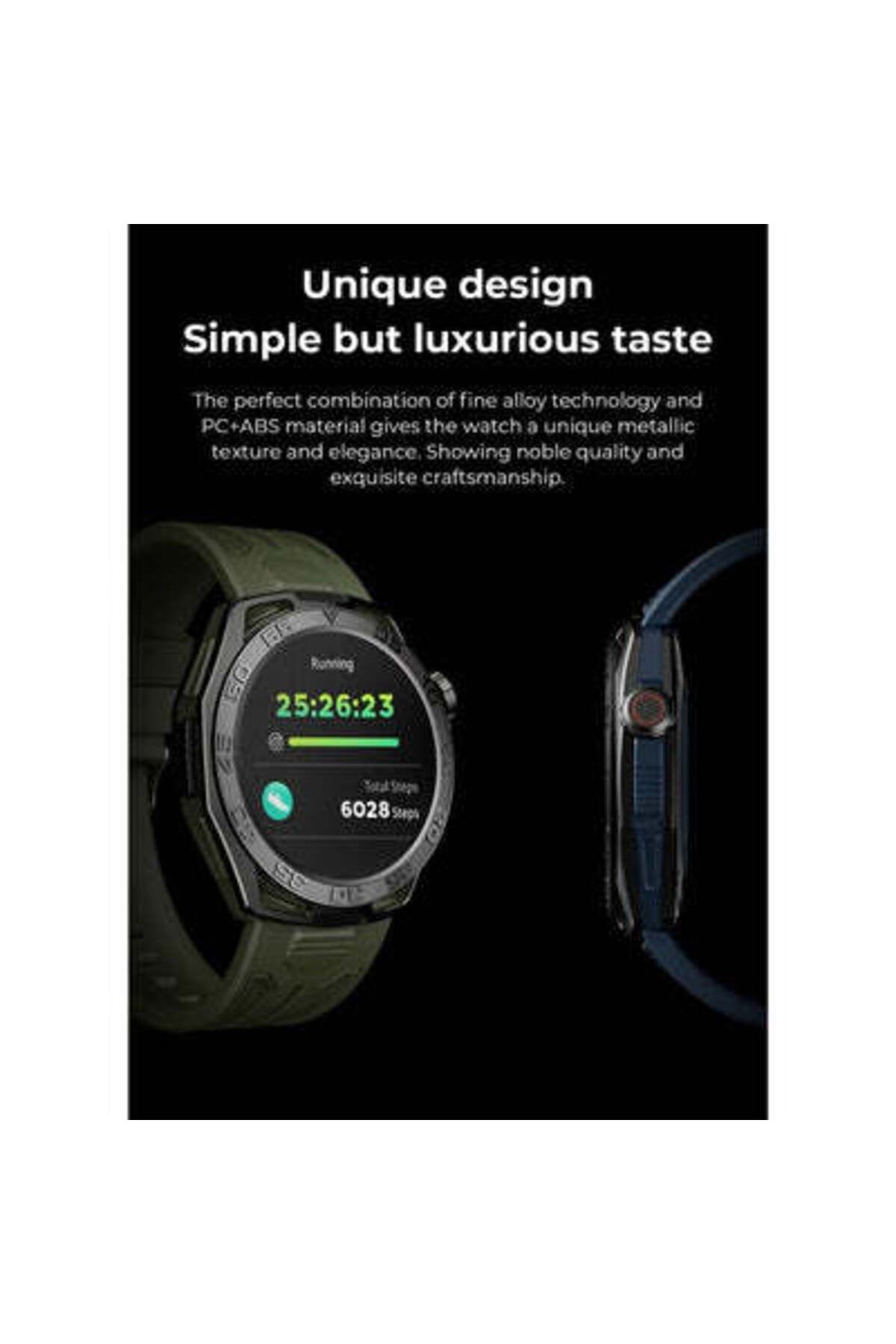 telux-VITAL Smart Calling Watch with 1.43” AMOLED Display, 2 Strap & AI Voice Assistant, Blue 2
