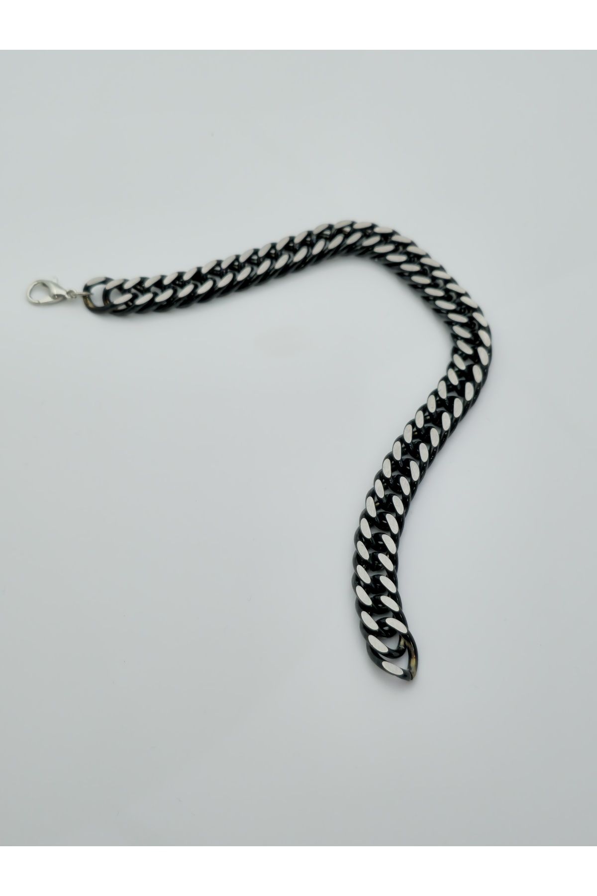 Igen Aksesuar-Black Shaved Steel Chain Bracelet 2