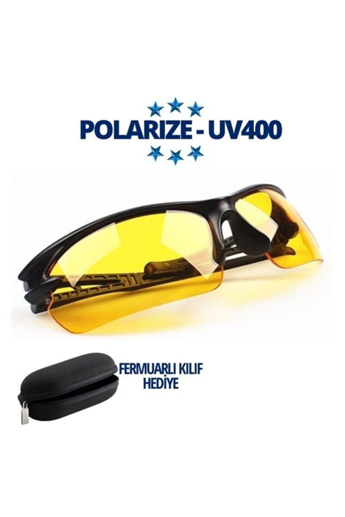ModaCar-نظارات شمسية مستقطبة من الزجاج الأصفر UV400 1