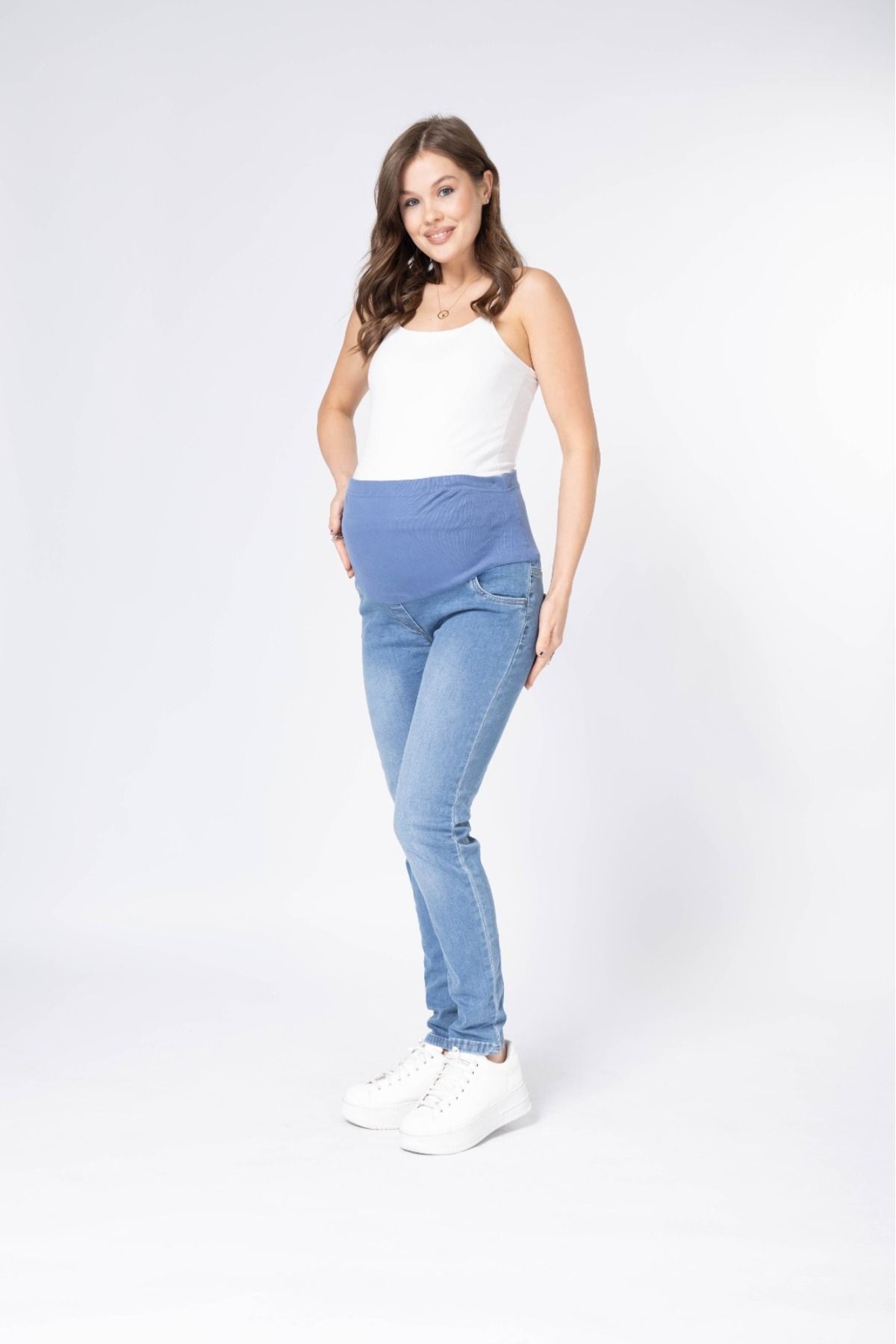 EYLÜLMATERNITY HAMİLE KOT PANTOLON  STRECH KALIP ESNEK LİKRALI KUMAŞ