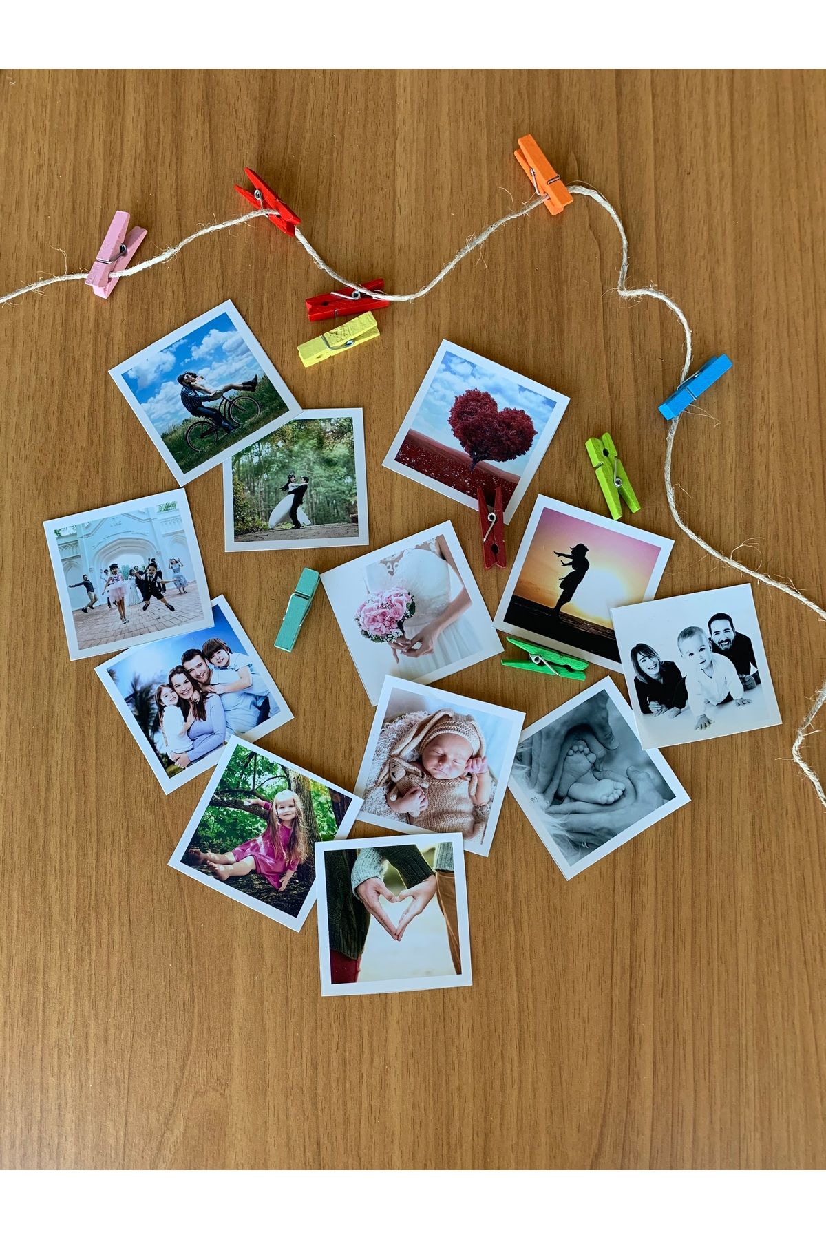 cepbas Kişiye Özel 10x10 Polo Fotoğraf Baskı 20 Adet Baskı