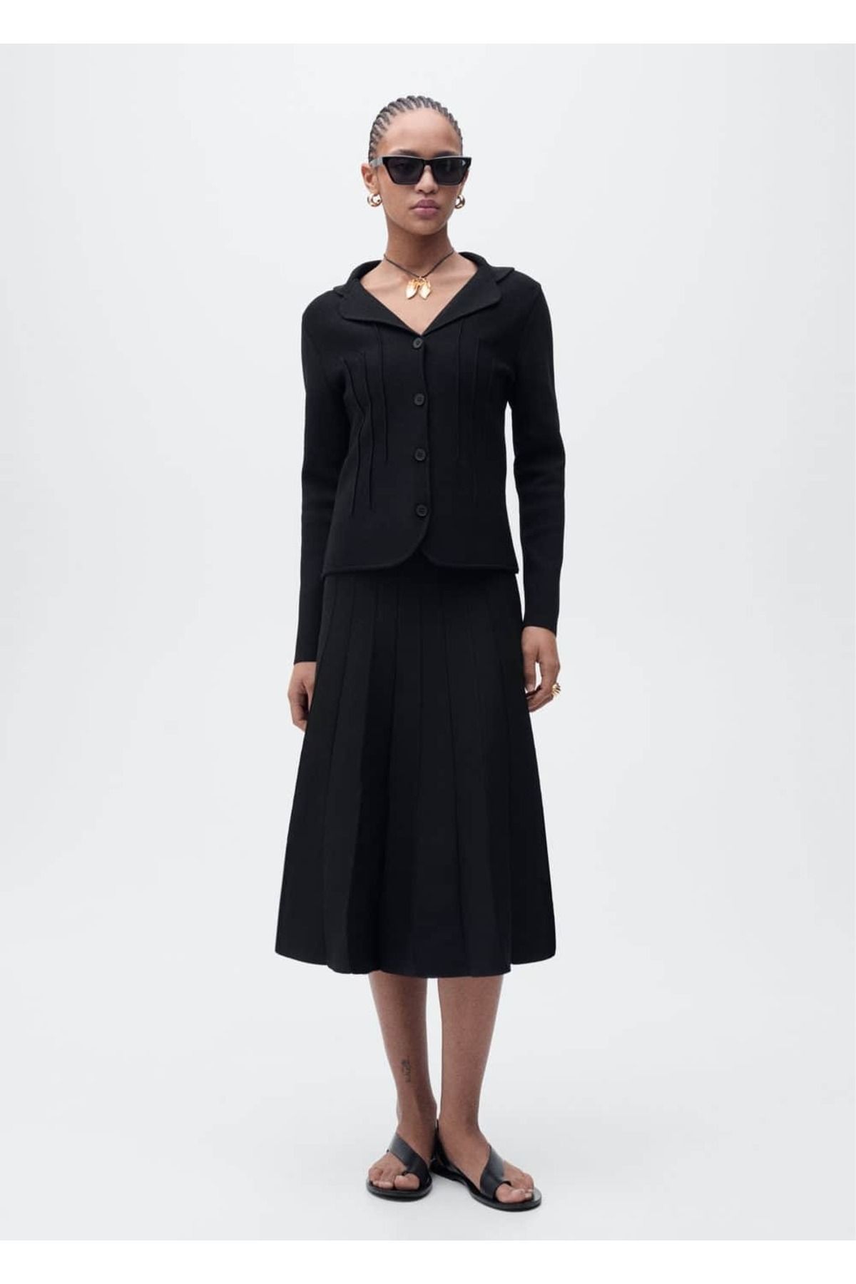 MANGO Woman-Tricot Jacket with Clap 2