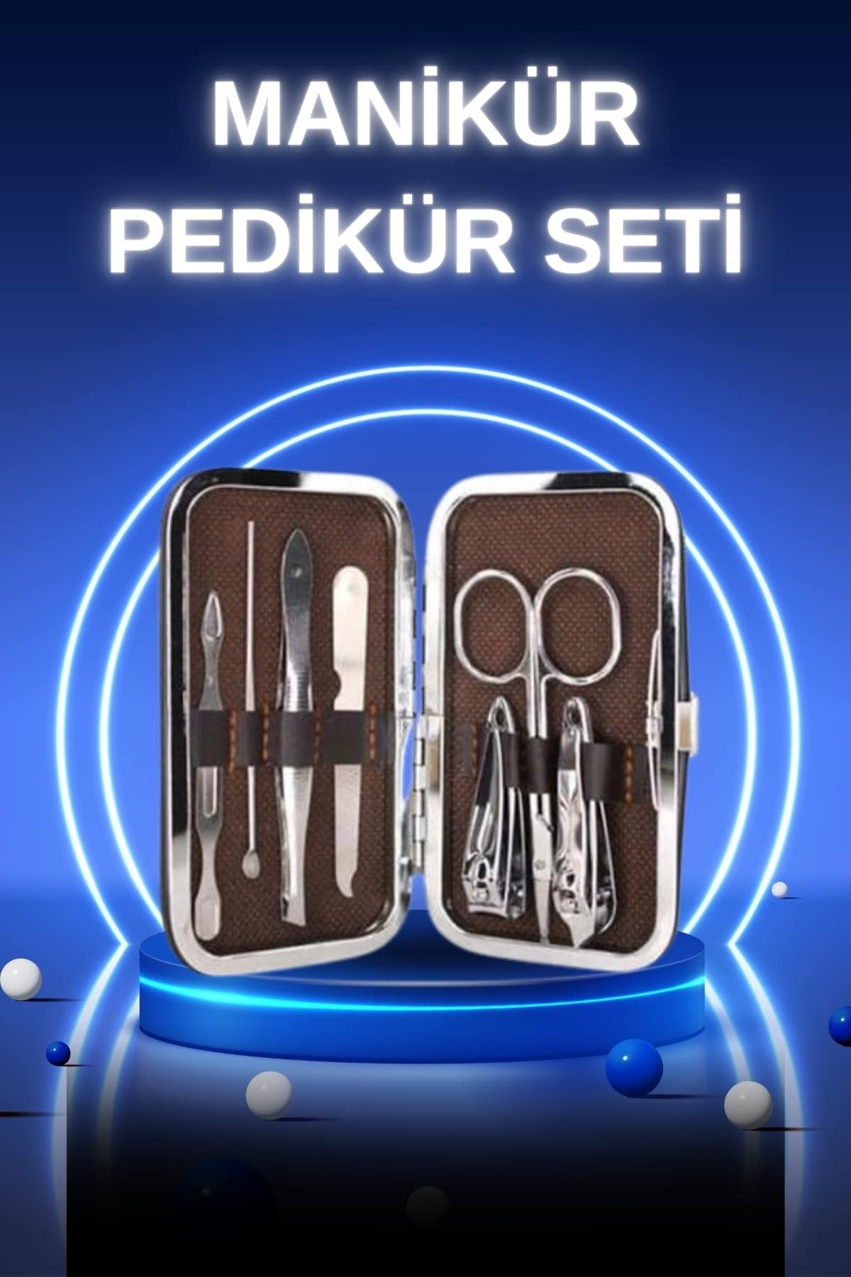ASTRALTECH Manikür Pedikür Seti 7 Parça Tırnak Batığı Temizleme Taşınabilir
