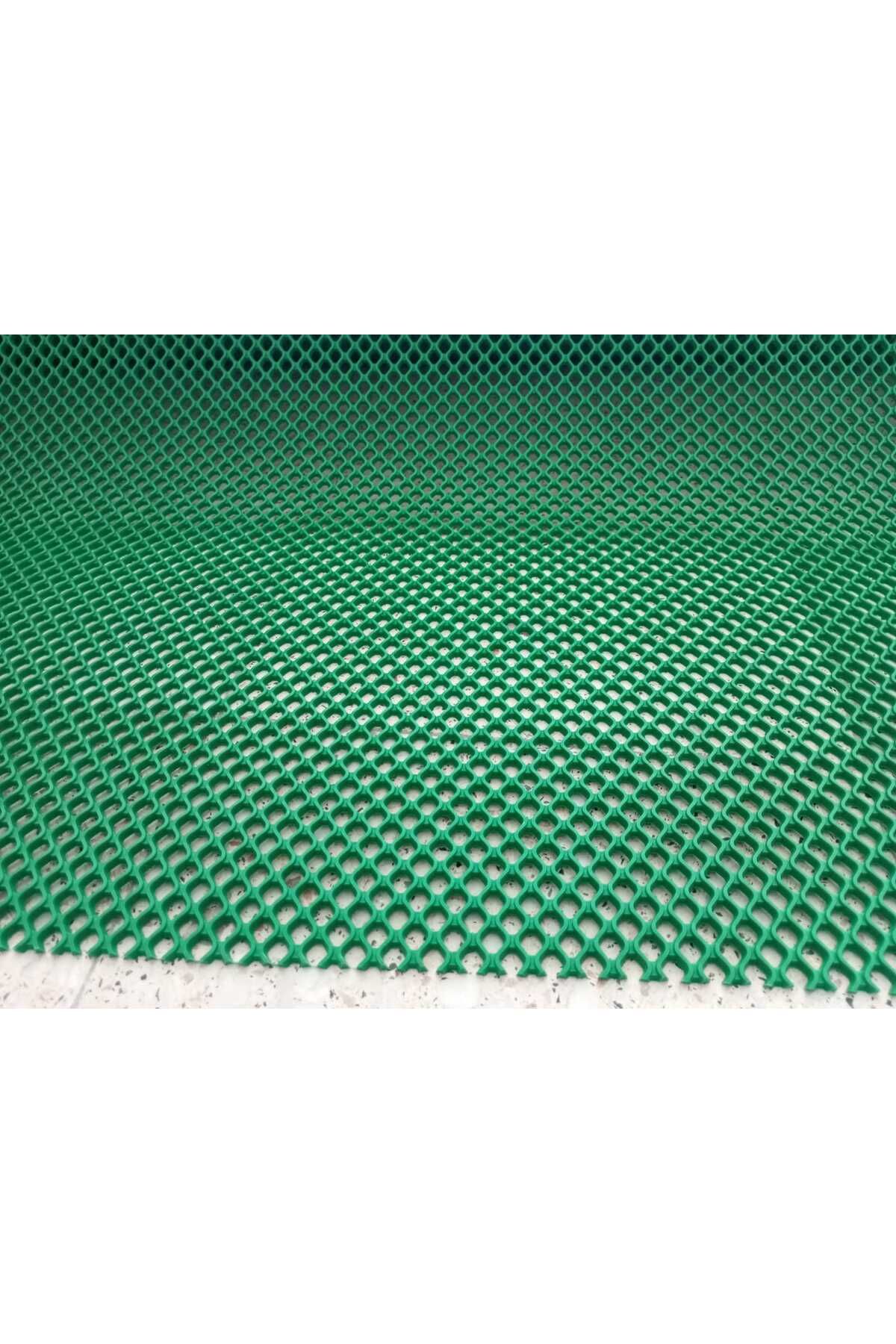 KADİRTARIM PVC PASPAS 90 X 350 CM YEŞİL BANYO KAYMAZ YER ZEMİN MATI S-MAT ZİNCİR DESEN
