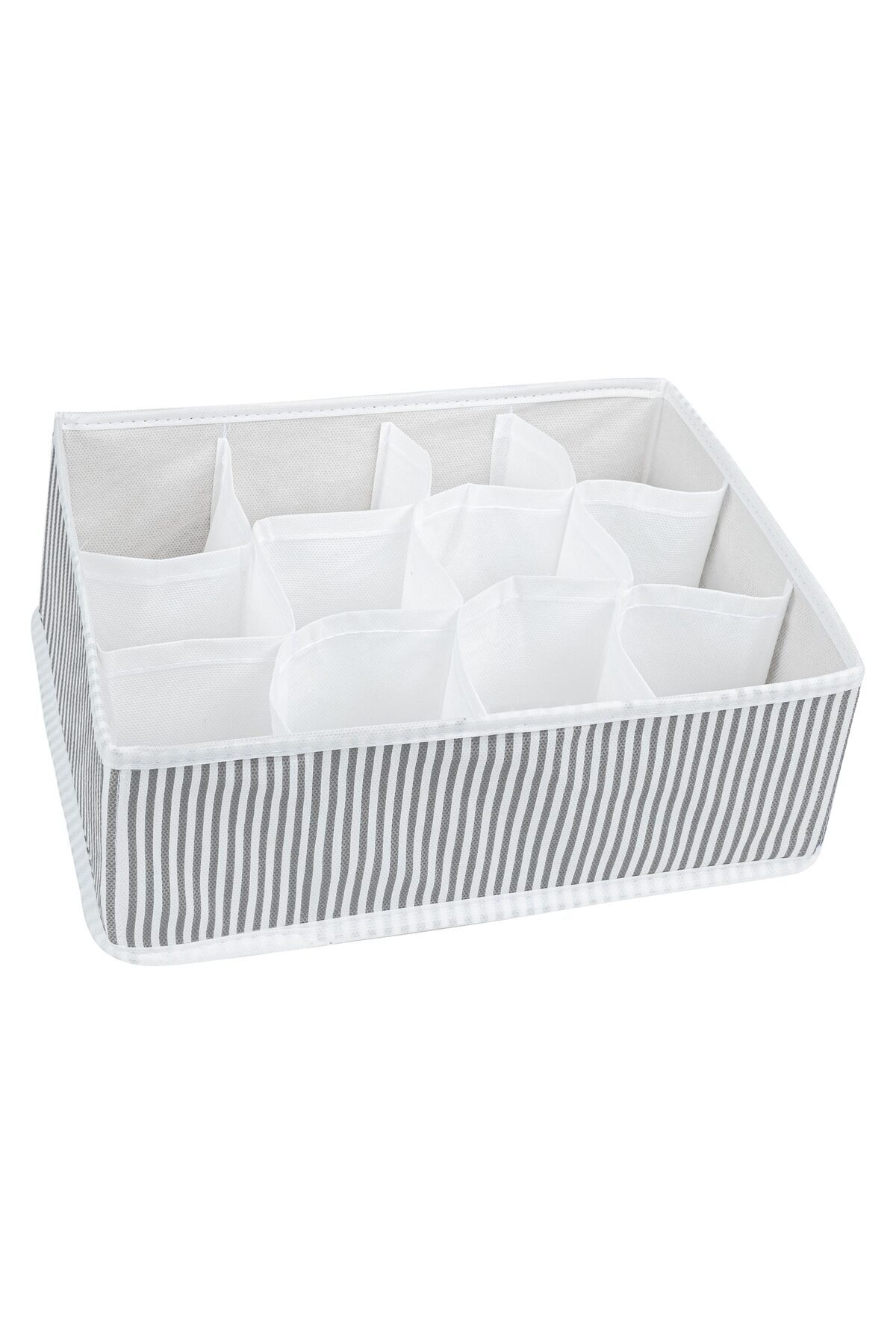 Mikasso 12 Bölmeli Çok Amaçlı Organizer (HAVLU-ÇORAP- İÇ ÇAMAŞIRI- KRAVAT VB.)- Çekmece Organizeri 31x25x25 fotoğrafı 4 (önizleme)