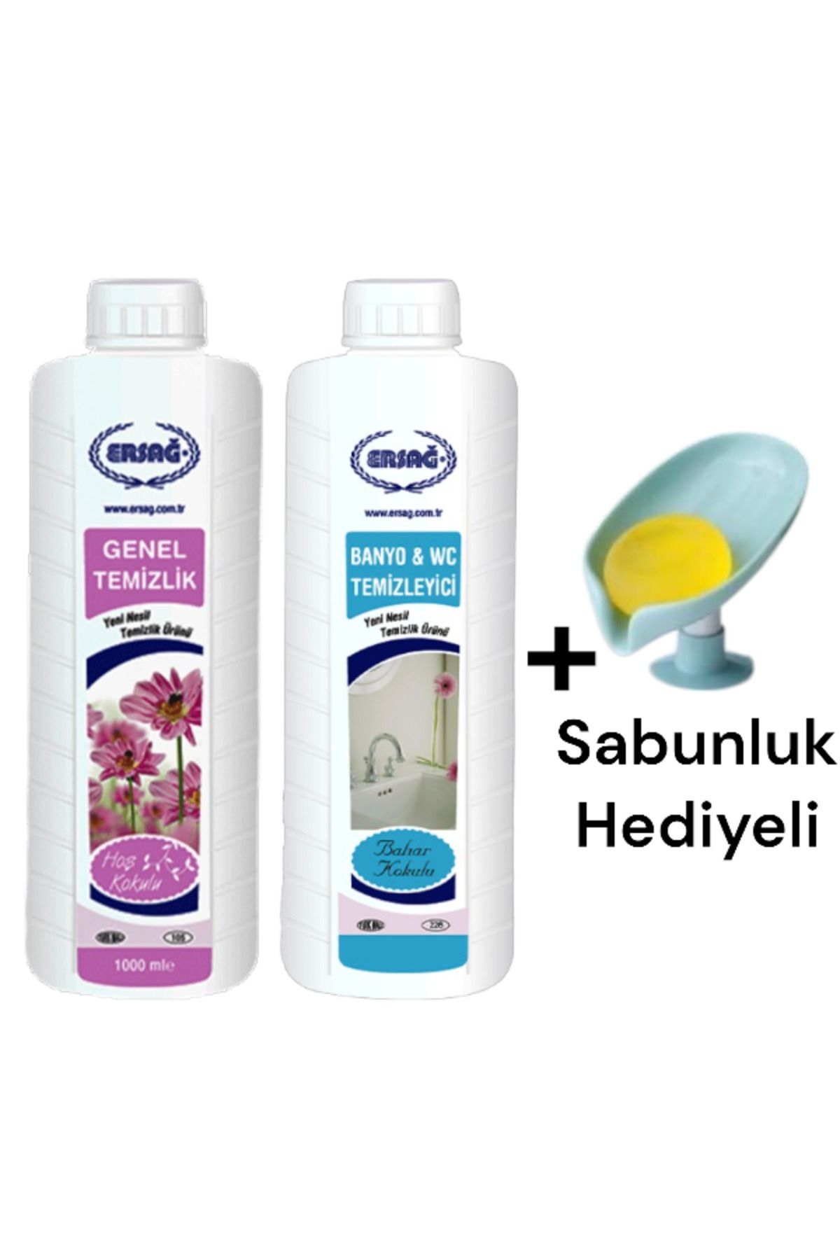 Ersağ Genel Temizlik 1000 ML - Bahar Kokulu Banyo Wc Temizleyici 1000 ml