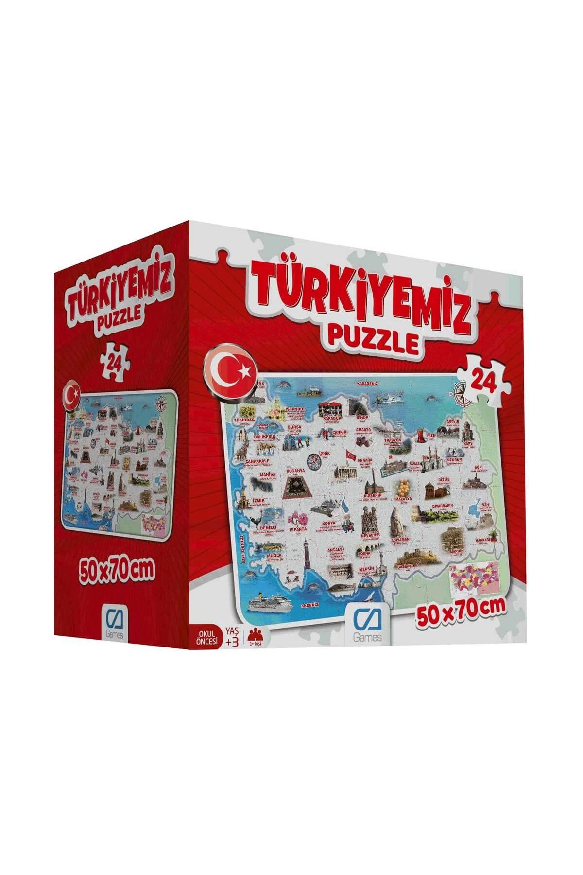 Ziya Dijital Games Türkiyemiz Puzzle 24 Parça 5079