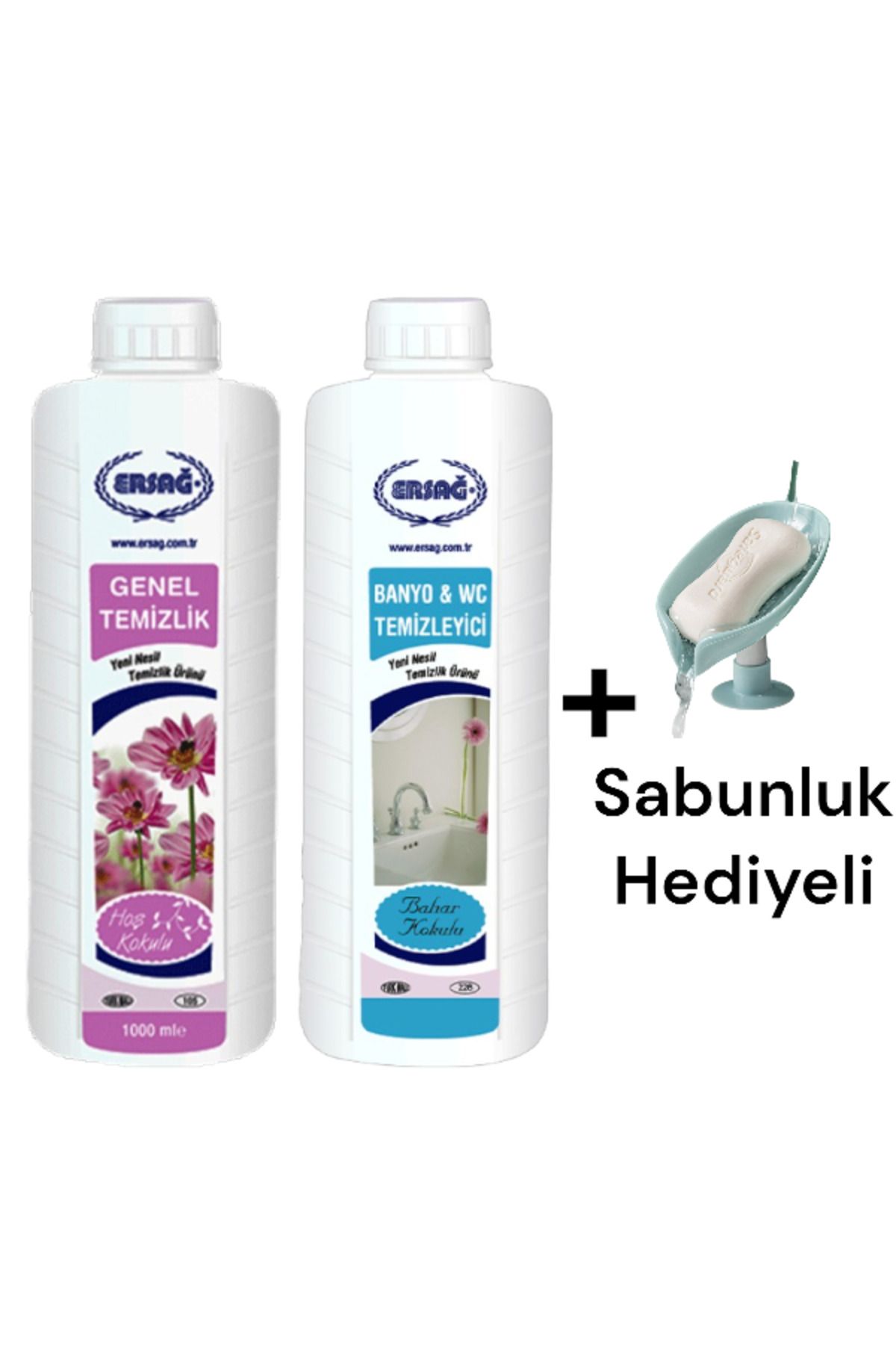 Ersağ Genel Temizlik 1000 ML - Bahar Kokulu Banyo Wc Temizleyici 1000 ml