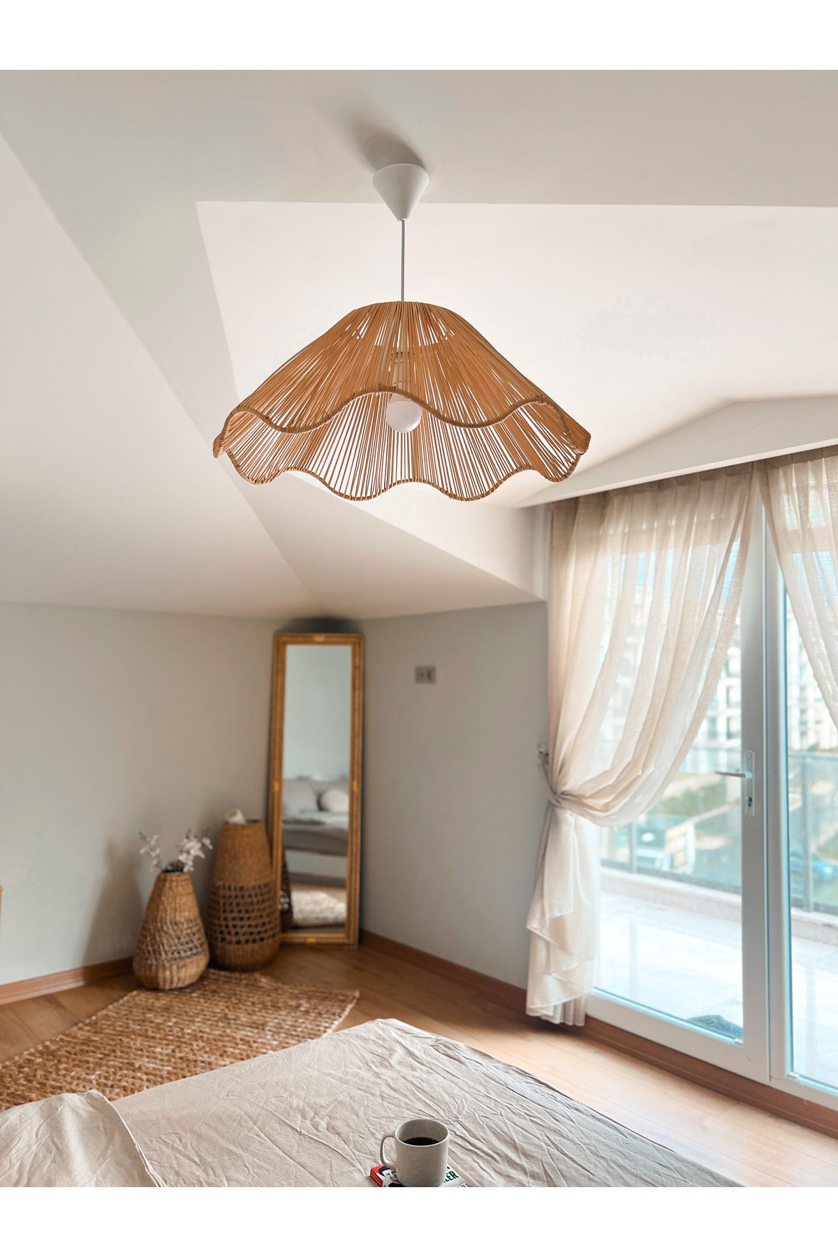 KaiHome-Rattan/Bamboo Pendant Lamp Bohemian Chandelier 3