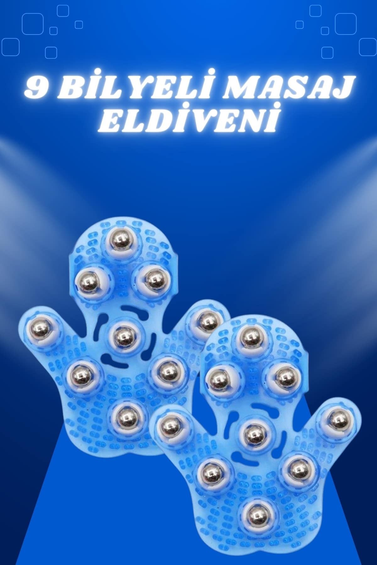 ASTRALTECH Giyilebiilir Masaj Eldiveni 9 Bilyeli Tüm Vücut Masajına Uygun