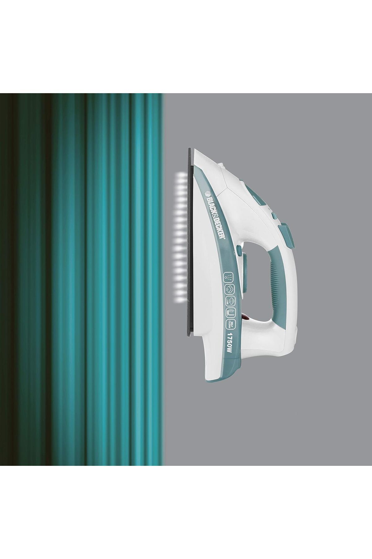Black&Decker-Black & Decker X1600 - B5 Vertical Steam Iron, 1750 Watt - Green & White 7